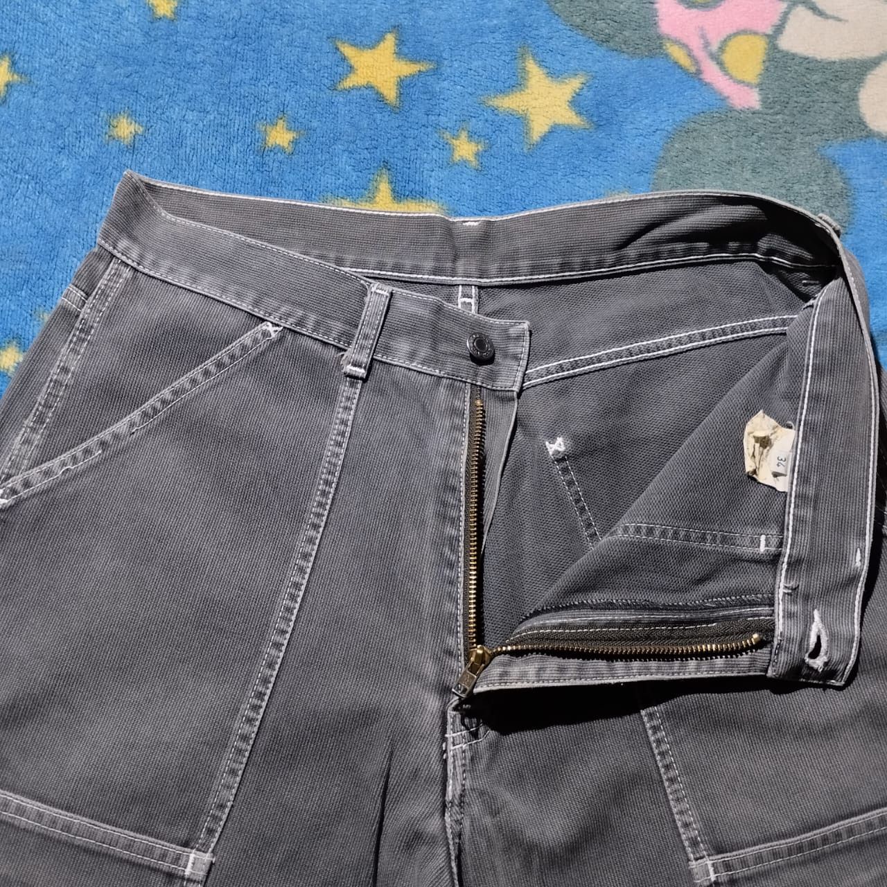Japanese Brand Beckaro Carpenter Double Knee Pants Vintage Size US 34 / EU 50 - 3 Thumbnail