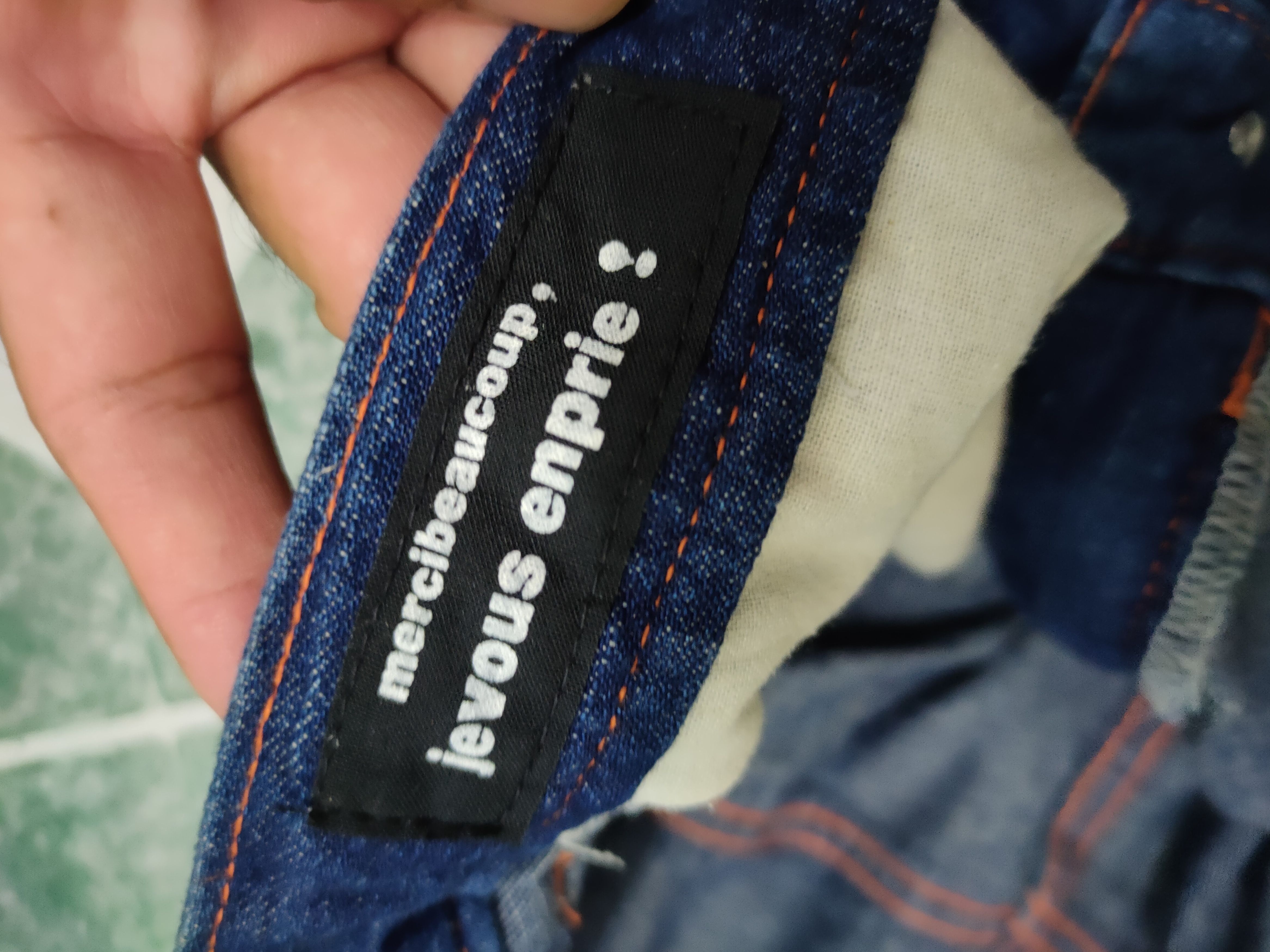 Issey Miyake × Japanese Brand × mercibeaucoup Baggy Mercibeaucoup Jevous enpire Issey Miyake Jeans Size US 35 - 7 Thumbnail
