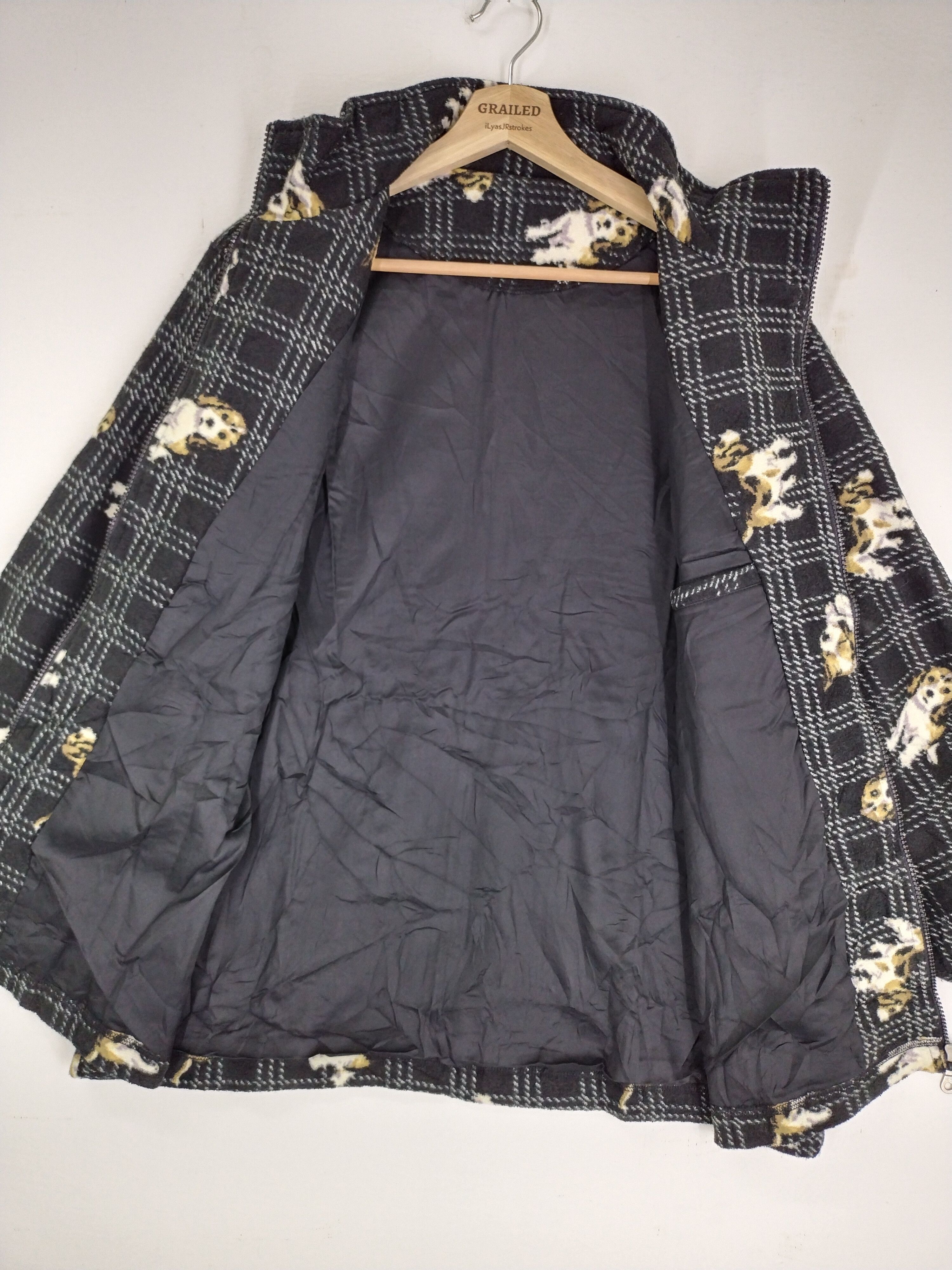 Japanese Brand × Vintage Vintage All Overprint Dogs Wool Size US M / EU 48-50 / 2 - 10 Thumbnail