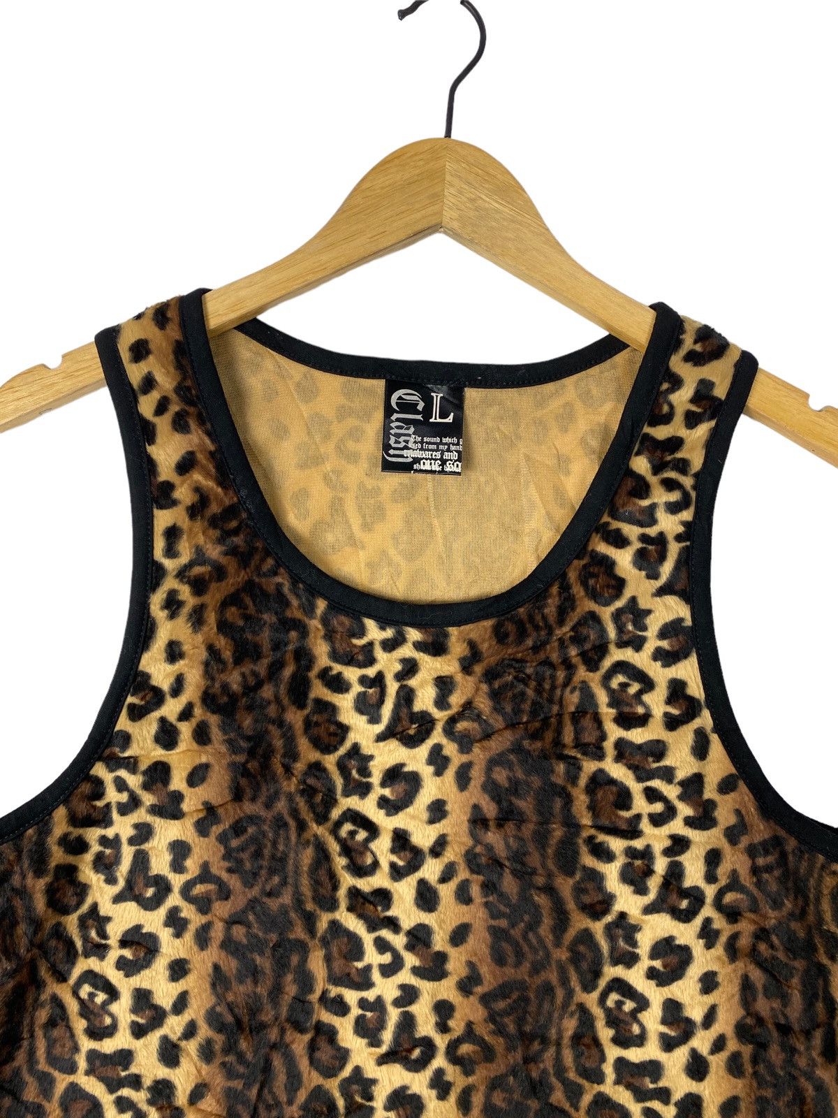 Japanese Brand 80s Vintage Punk Leopard Tank Size US L / EU 52-54 / 3 - 3 Thumbnail