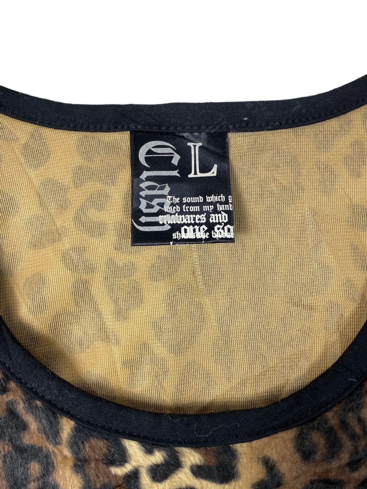 Japanese Brand 80s Vintage Punk Leopard Tank Size US L / EU 52-54 / 3 - 4 Thumbnail