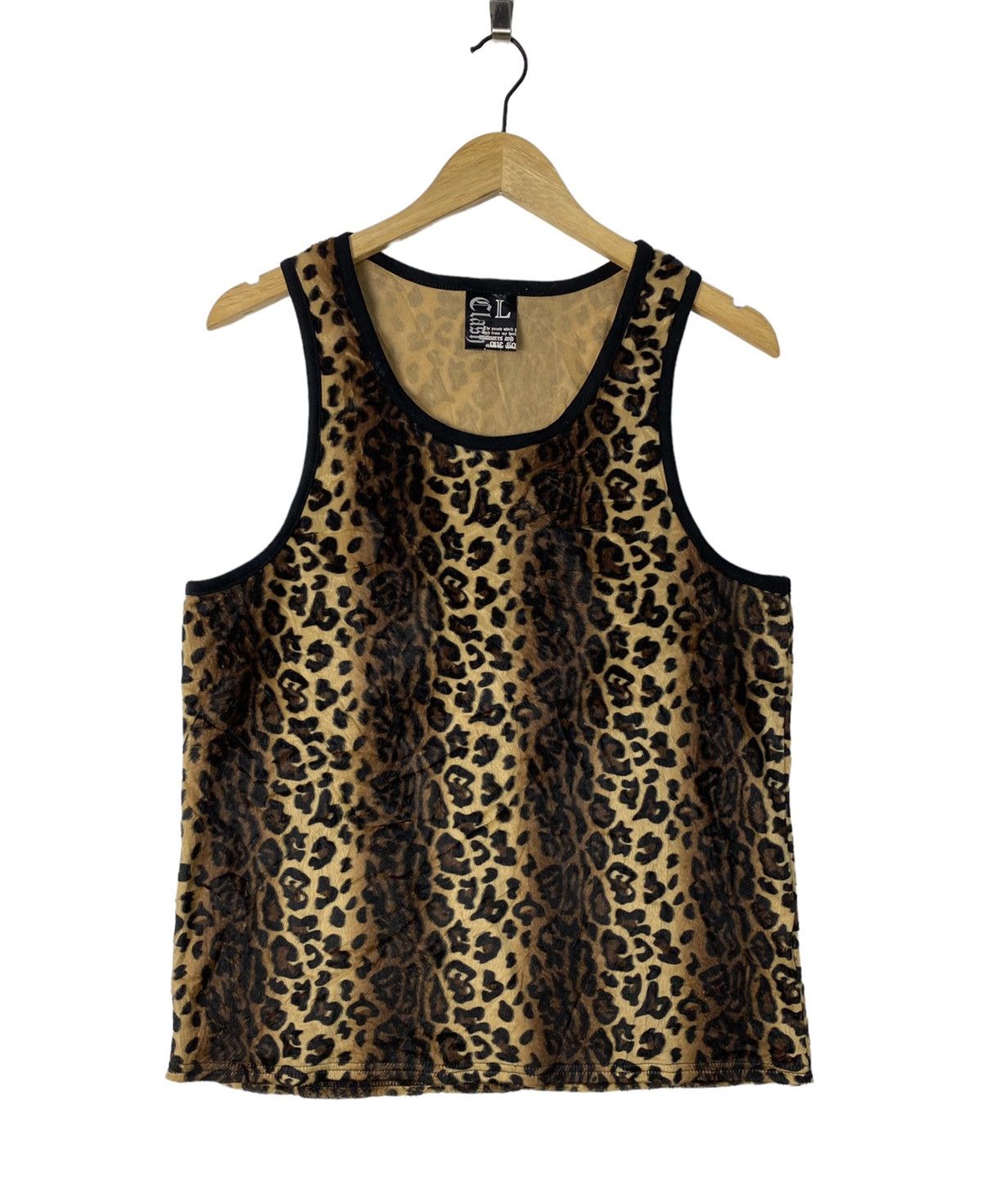 Japanese Brand 80s Vintage Punk Leopard Tank Size US L / EU 52-54 / 3 - 1 Thumbnail