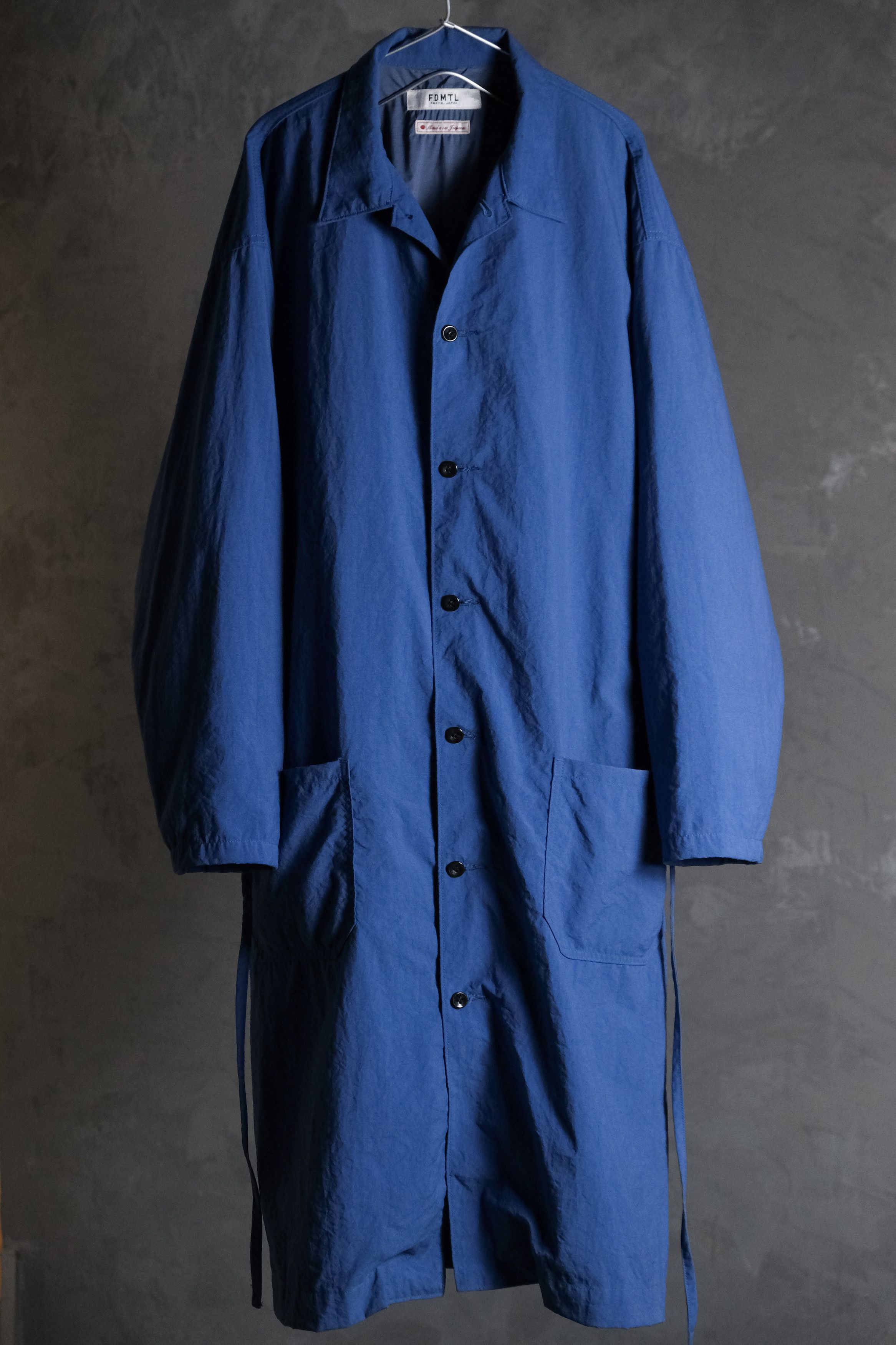 FDMTL 17A/W Indigo Nylon Coat