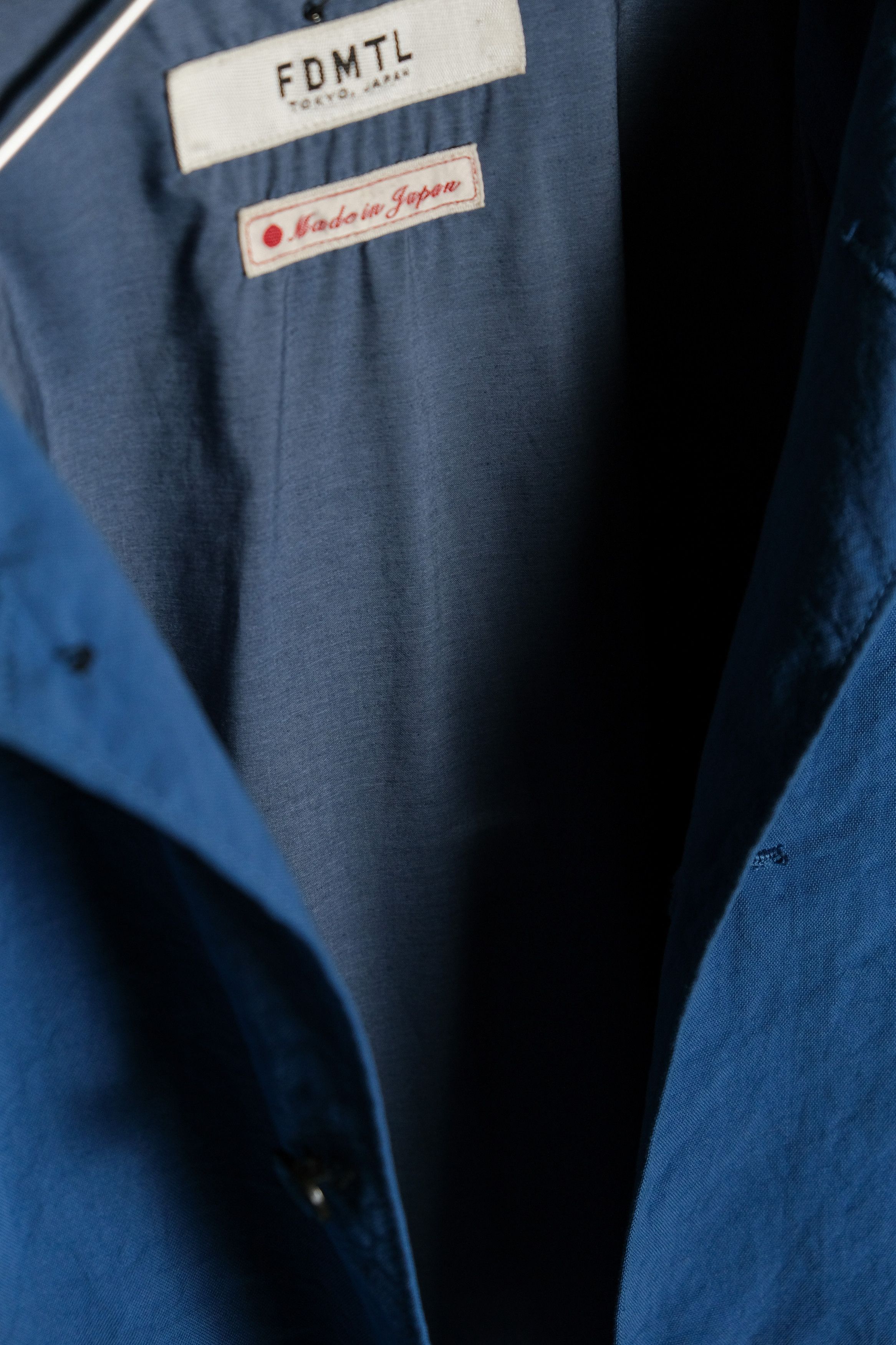 FDMTL 17A/W Indigo Nylon Coat