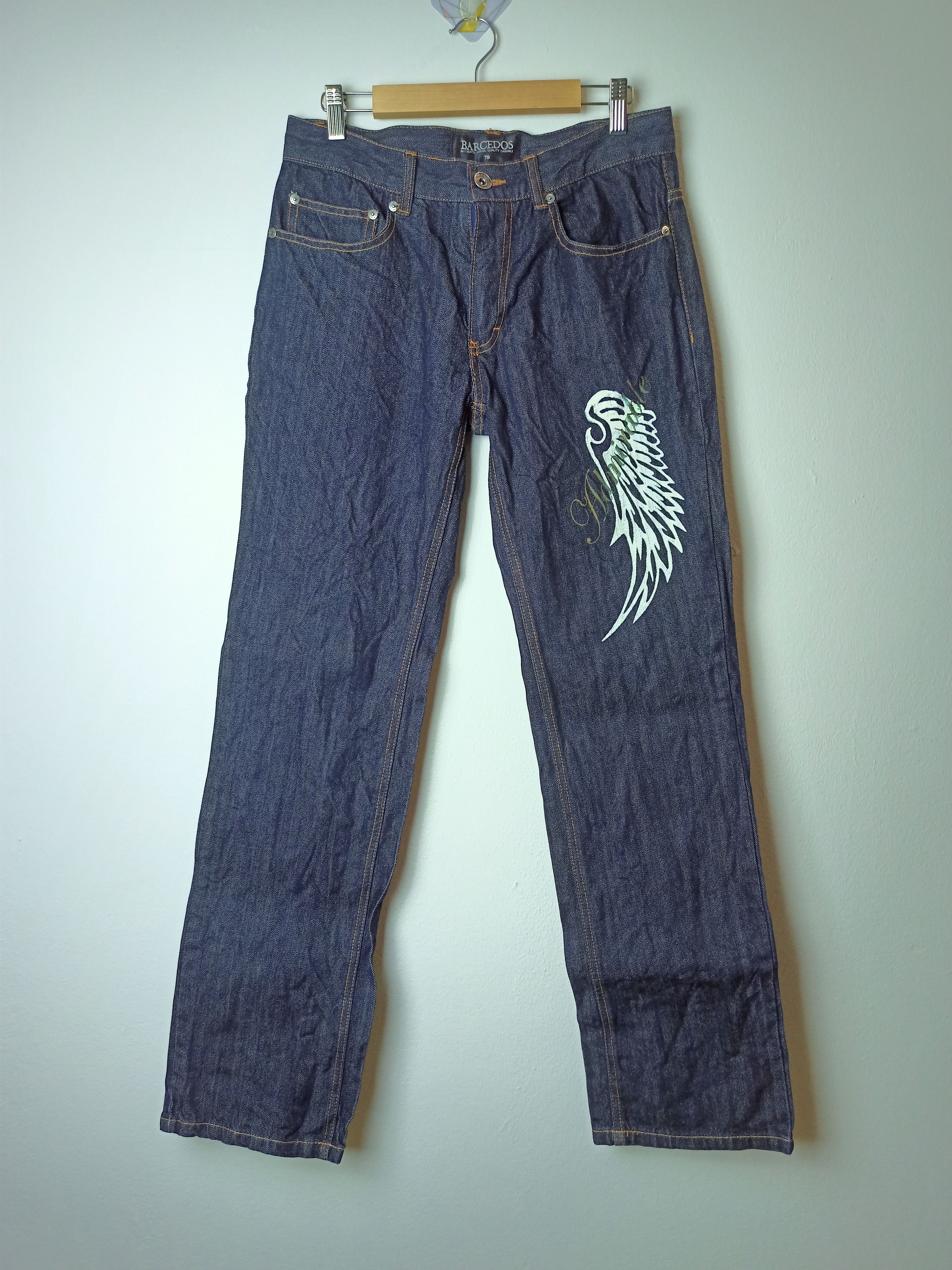 Japanese Brand Vintage Barcedos Wing Jeans Size US 31 - 2 Thumbnail