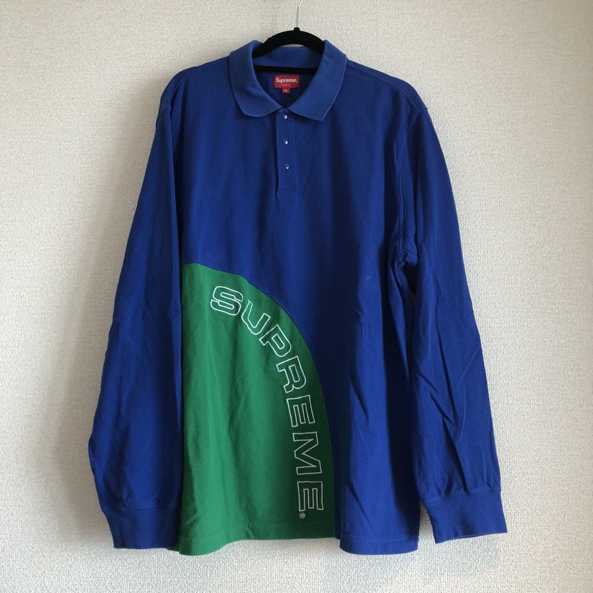 Supreme Corner Arc L/S Polo Royal