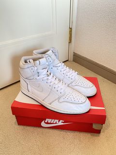 White perforated best sale jordan 1