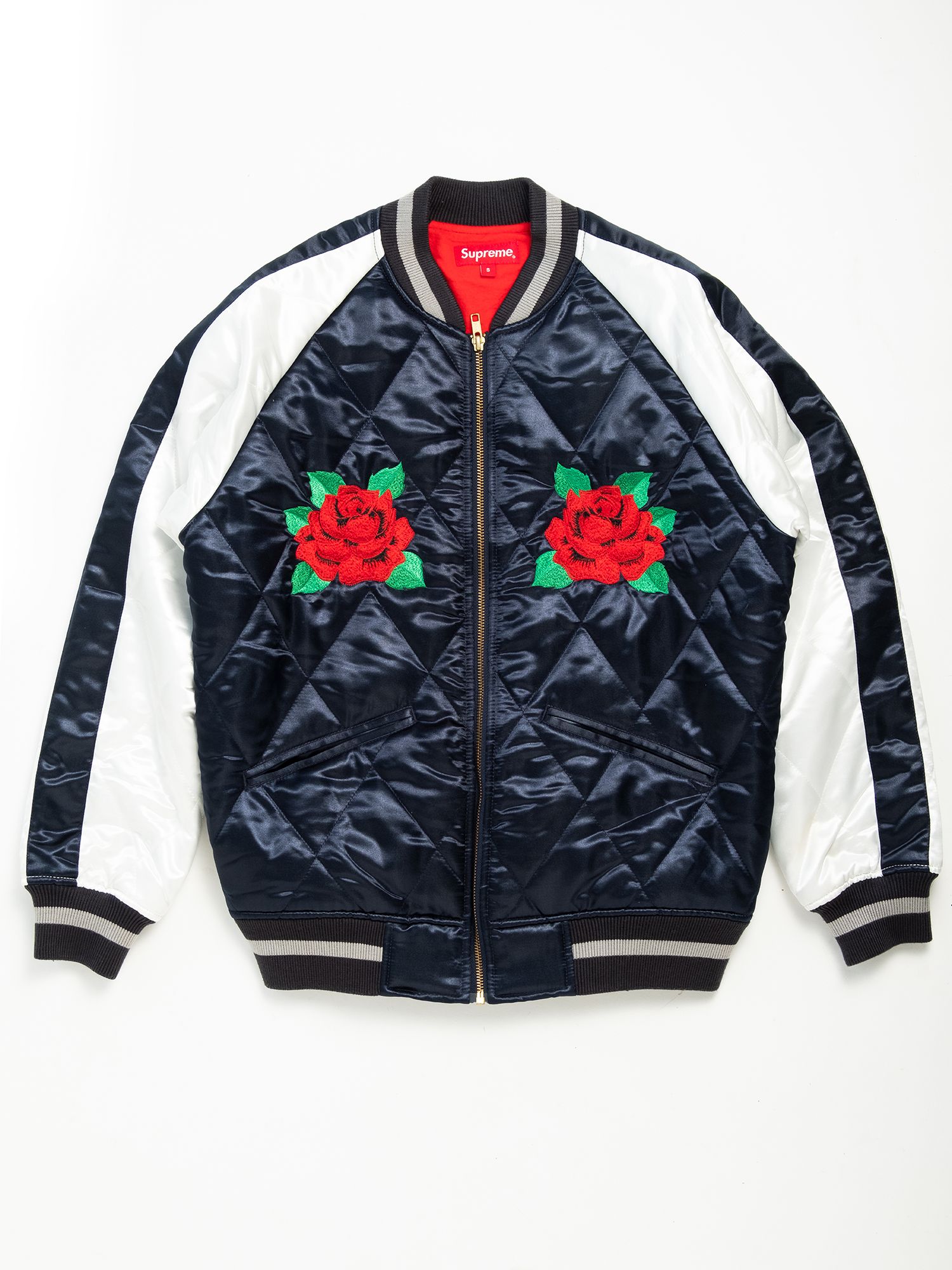 Supreme SUPREME rose quilted bomber jacket FW13 | Grailed