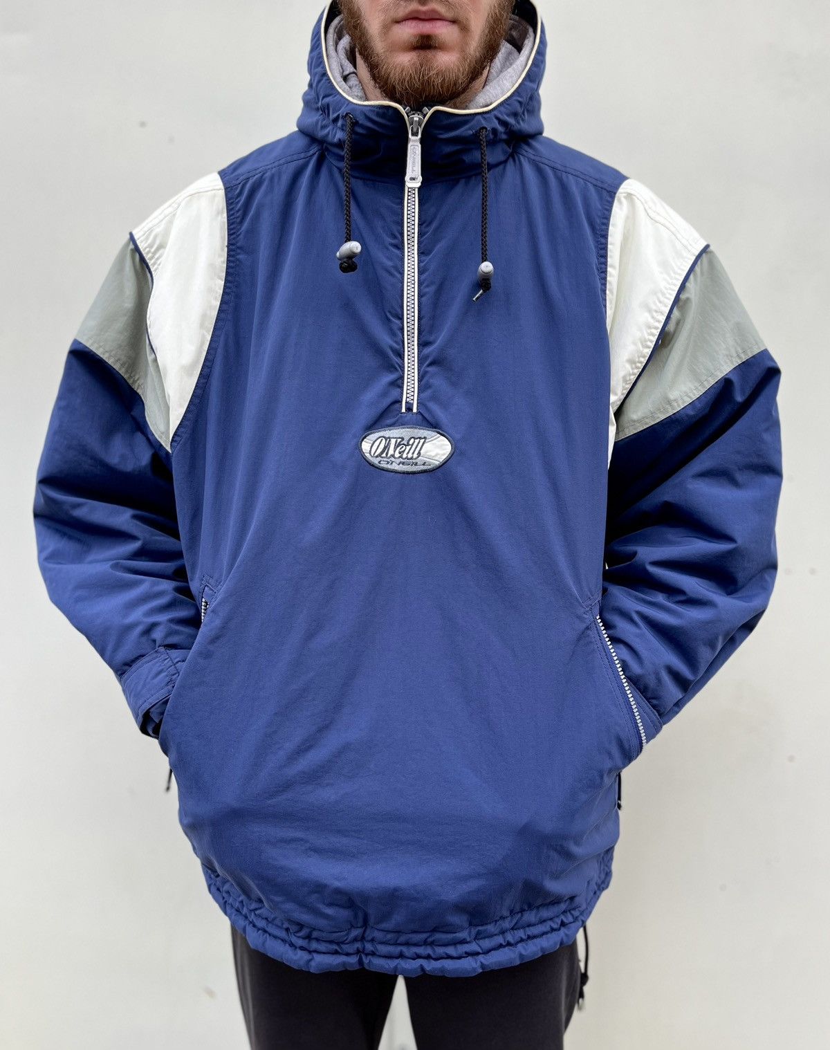 image of Oneill x Surf Style Vintage 90’S O’Neill Surf Anorak Jacket in Blue, Men's (Size XL)