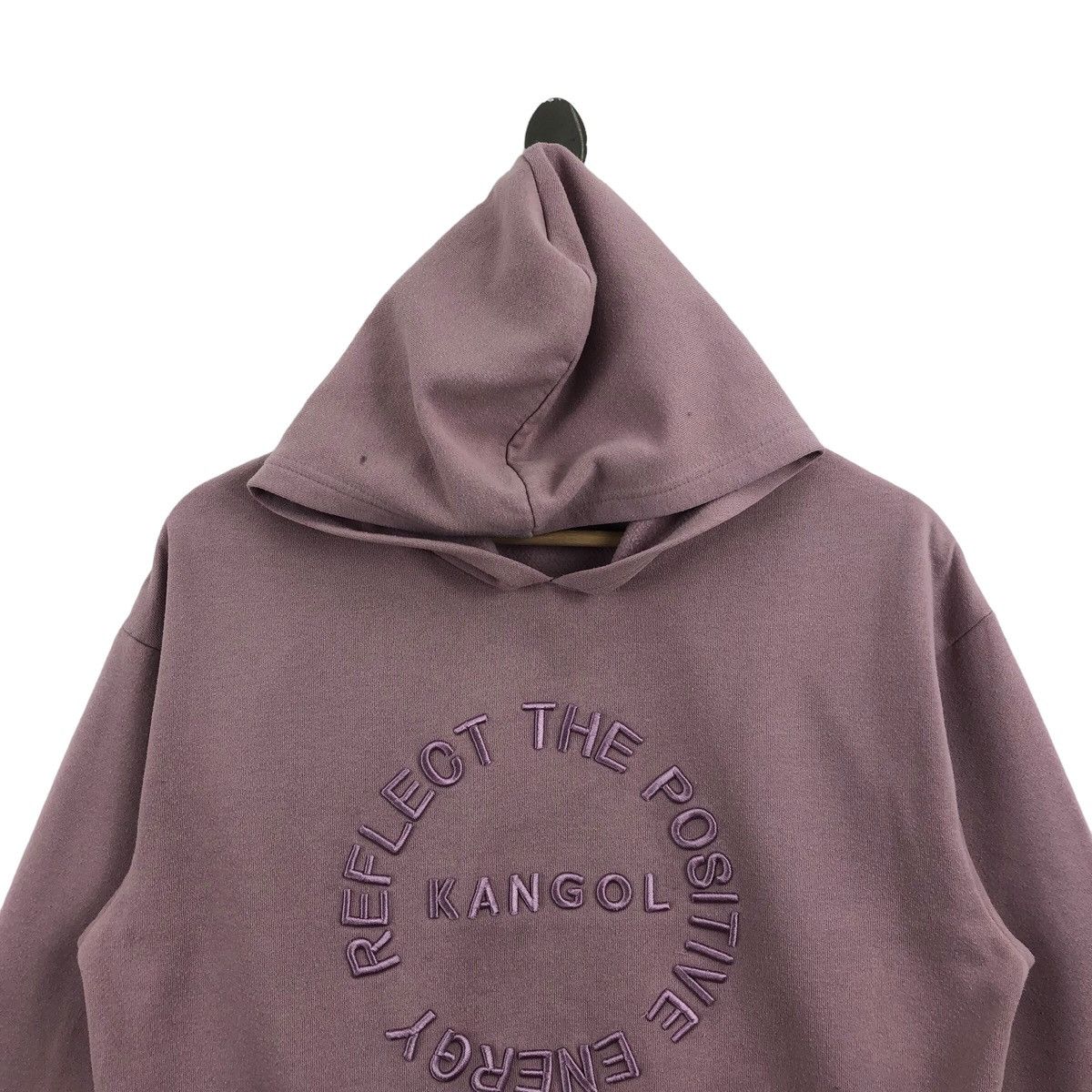 Kangol × Vintage Pick!! Vtg KANGOL Big Logo Embroidery Hoodie Sweatshirt Size M / US 6-8 / IT 42-44 - 6 Thumbnail