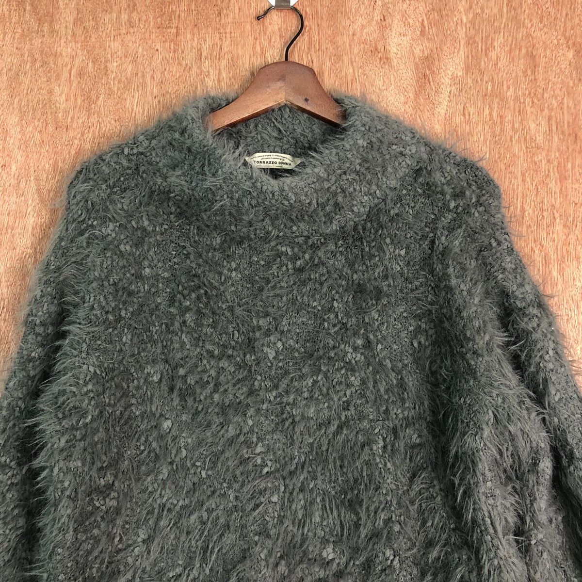 Homespun Knitwear Japanese Brand Grey Shaggy Mohair Fur Knitwear Size US M / EU 48-50 / 2 - 2 Thumbnail