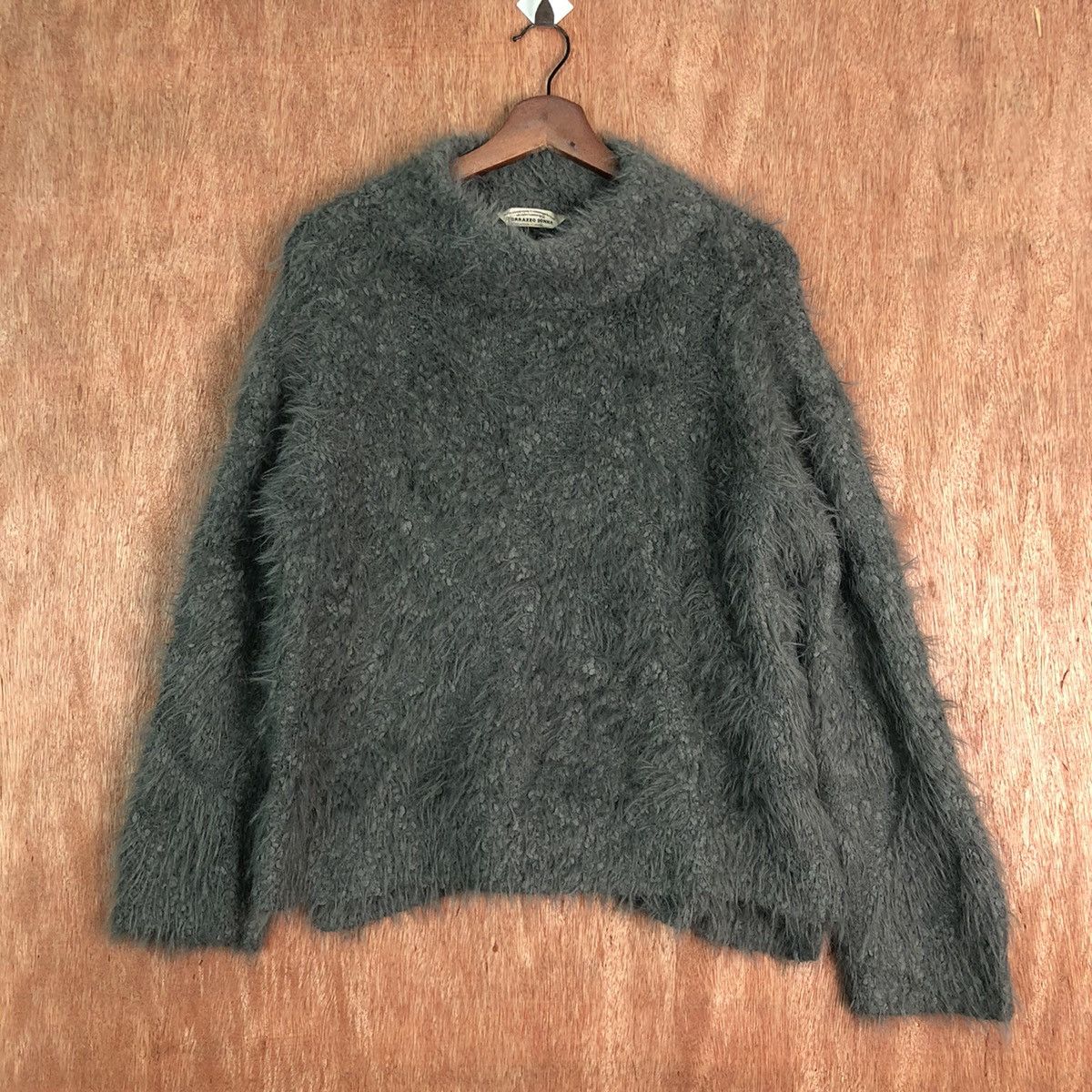 Homespun Knitwear Japanese Brand Grey Shaggy Mohair Fur Knitwear Size US M / EU 48-50 / 2 - 1 Thumbnail