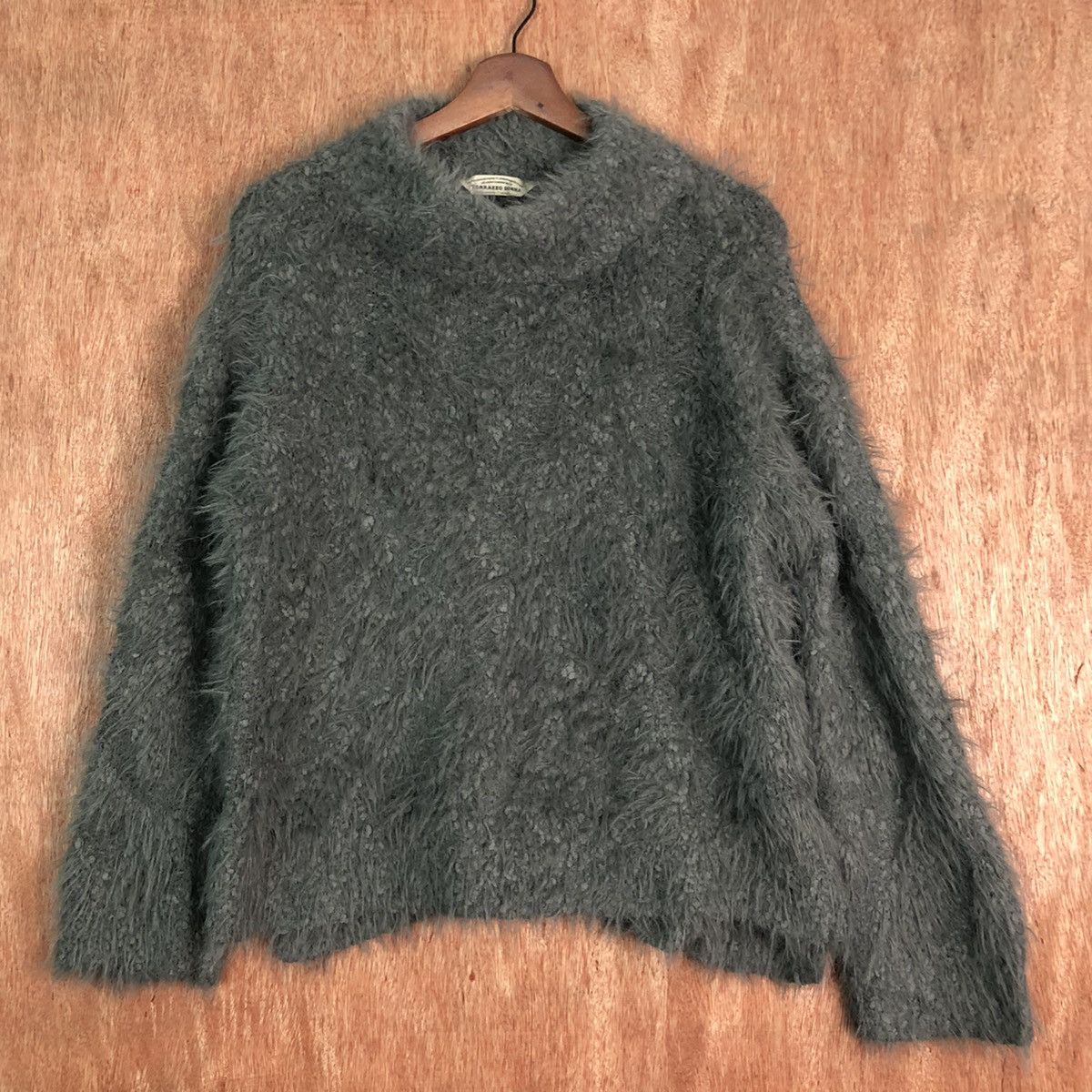 Homespun Knitwear Japanese Brand Grey Shaggy Mohair Fur Knitwear Size US M / EU 48-50 / 2 - 3 Thumbnail