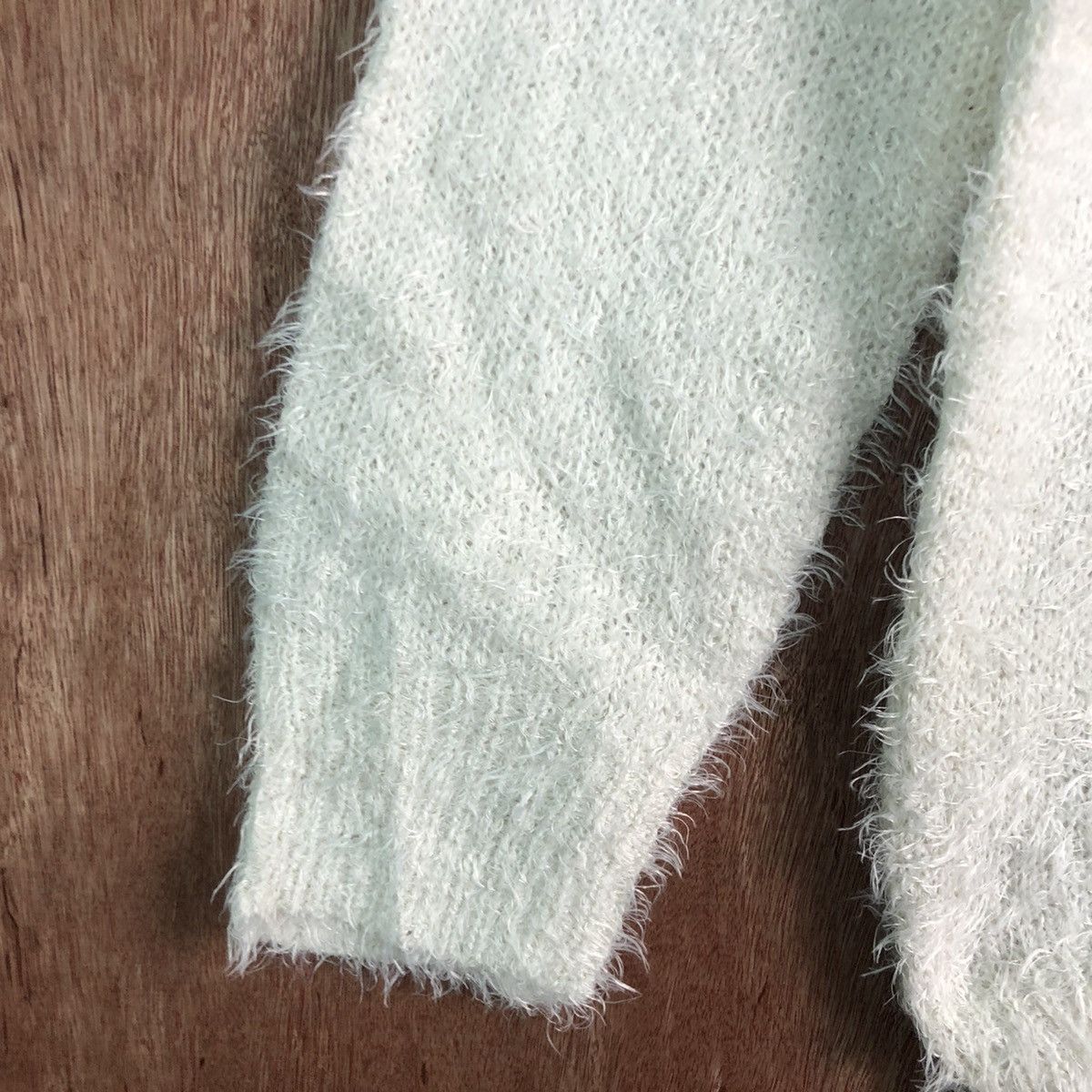Homespun Knitwear × Japanese Brand Casse Cream Mohair Shag Shaggy Fur Knitwear Size US M / EU 48-50 / 2 - 6 Thumbnail