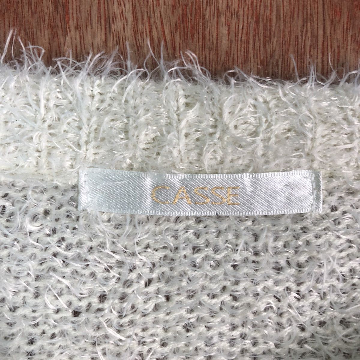 Homespun Knitwear × Japanese Brand Casse Cream Mohair Shag Shaggy Fur Knitwear Size US M / EU 48-50 / 2 - 9 Thumbnail