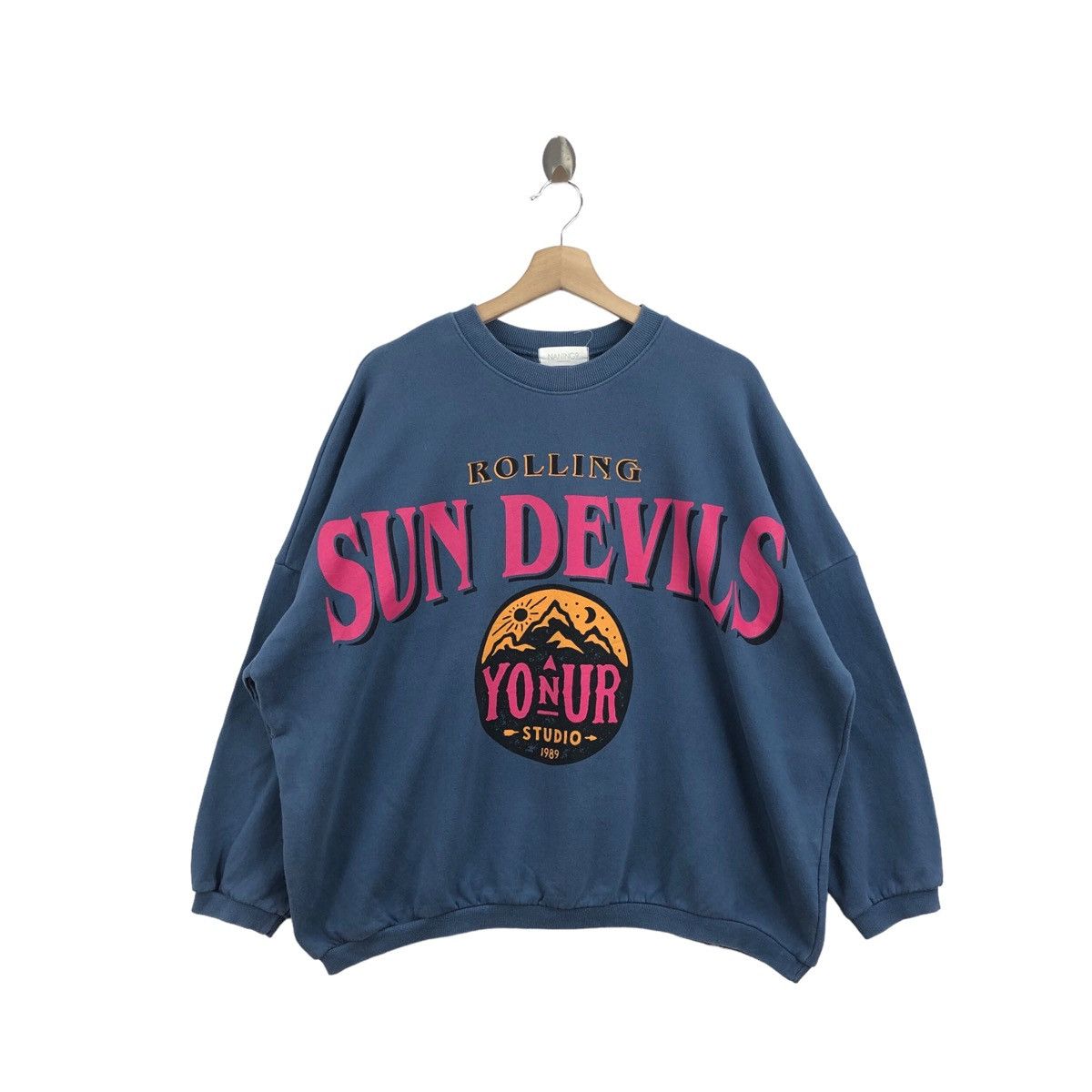 Vintage Pick!! Vtg ROLLING SUN DEVILS Sweatshirt Pullover Jumper Size US XL / EU 56 / 4 - 1 Thumbnail