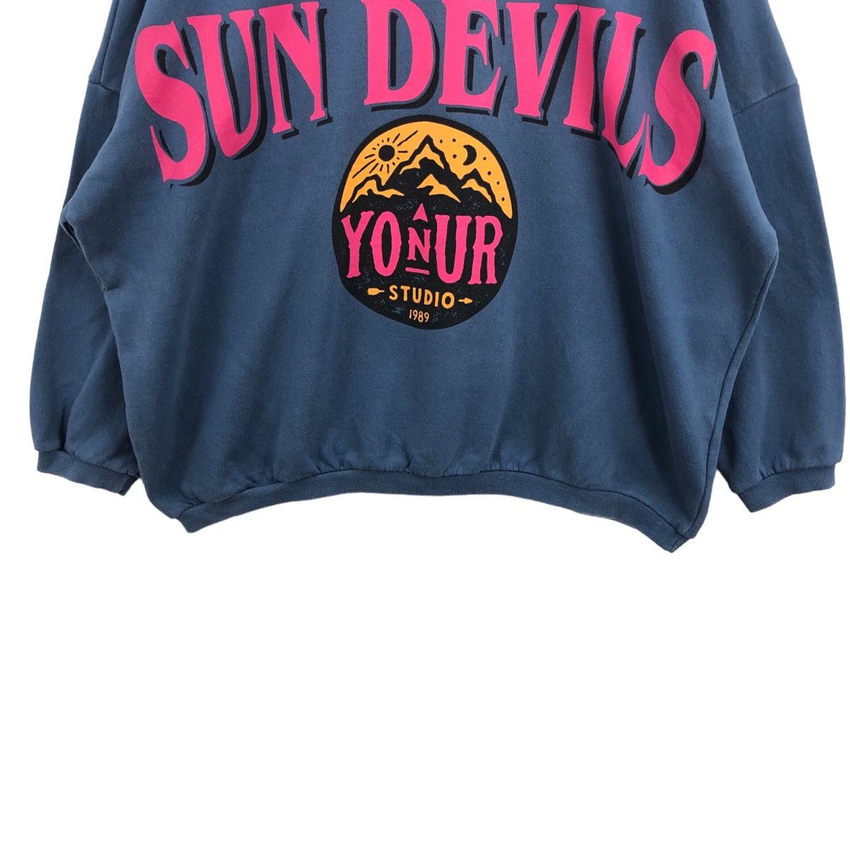 Vintage Pick!! Vtg ROLLING SUN DEVILS Sweatshirt Pullover Jumper Size US XL / EU 56 / 4 - 7 Thumbnail