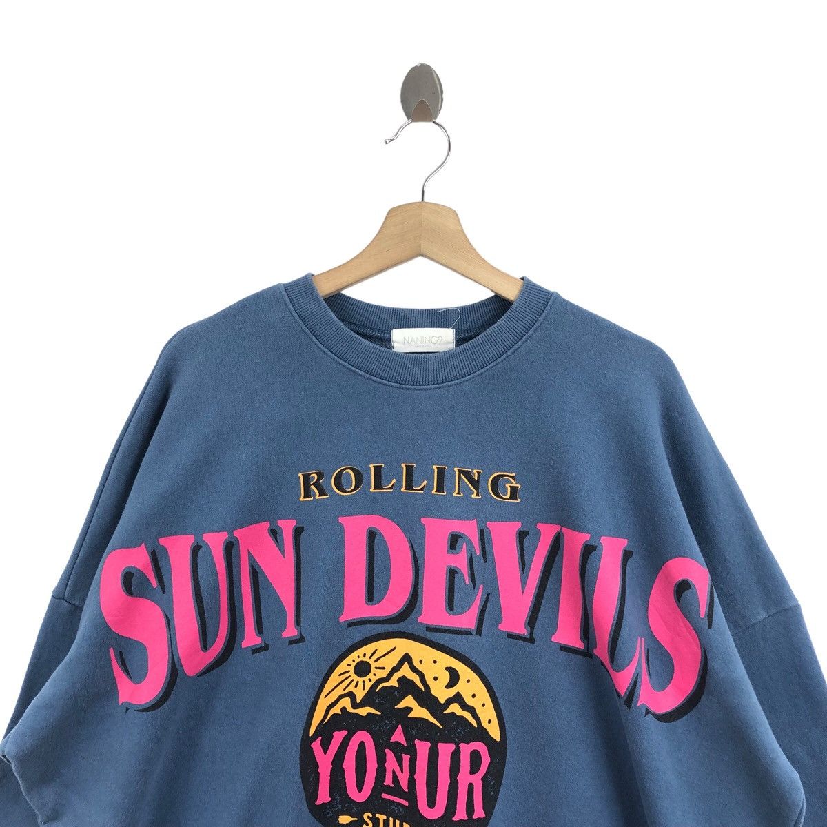 Vintage Pick!! Vtg ROLLING SUN DEVILS Sweatshirt Pullover Jumper Size US XL / EU 56 / 4 - 6 Thumbnail