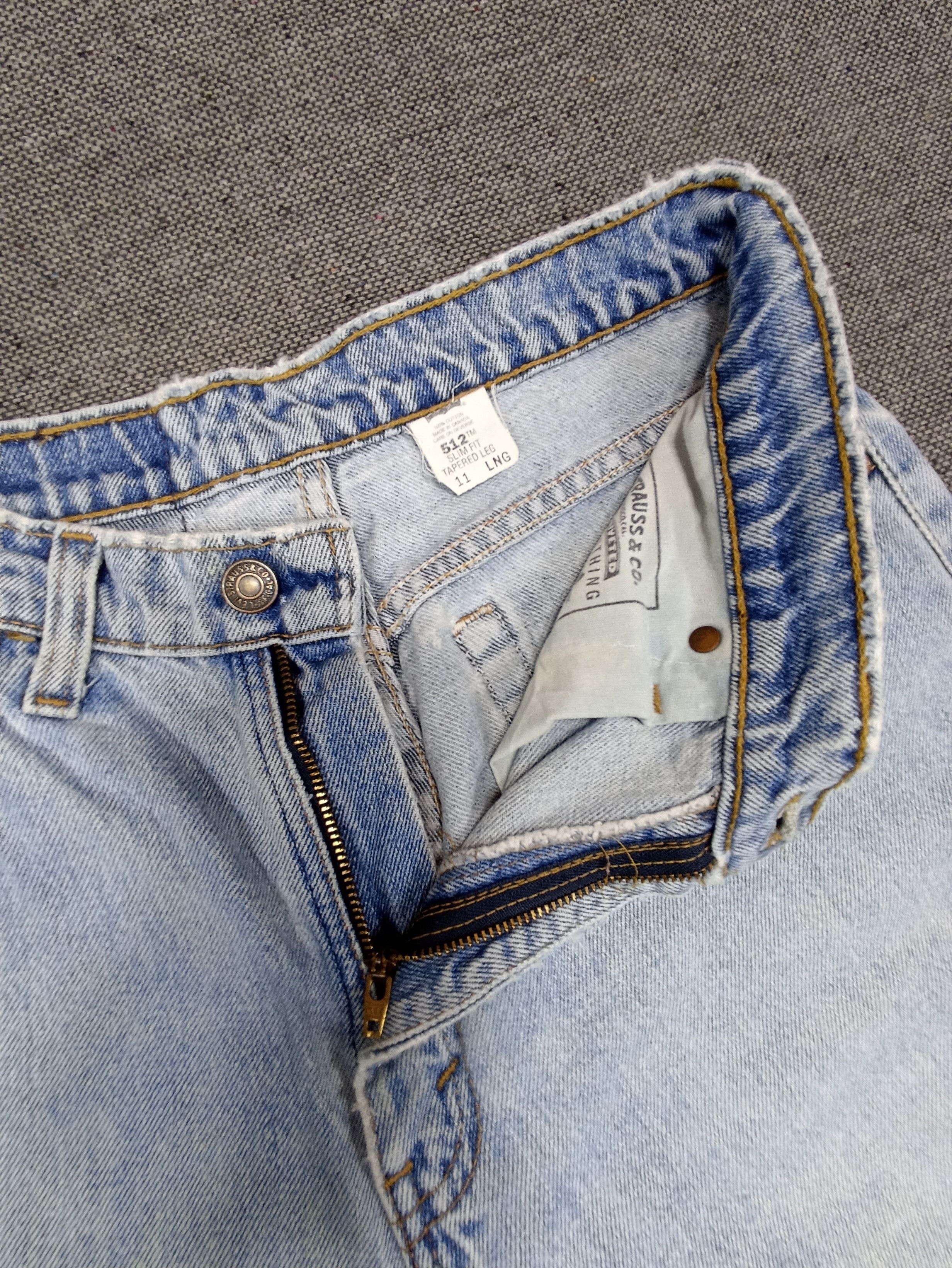 Jean × Levi's × Vintage 90s Vintage Levis 512 Tapered Leg Jeans - J167 Size 28" / US 6 / IT 42 - 3 Thumbnail