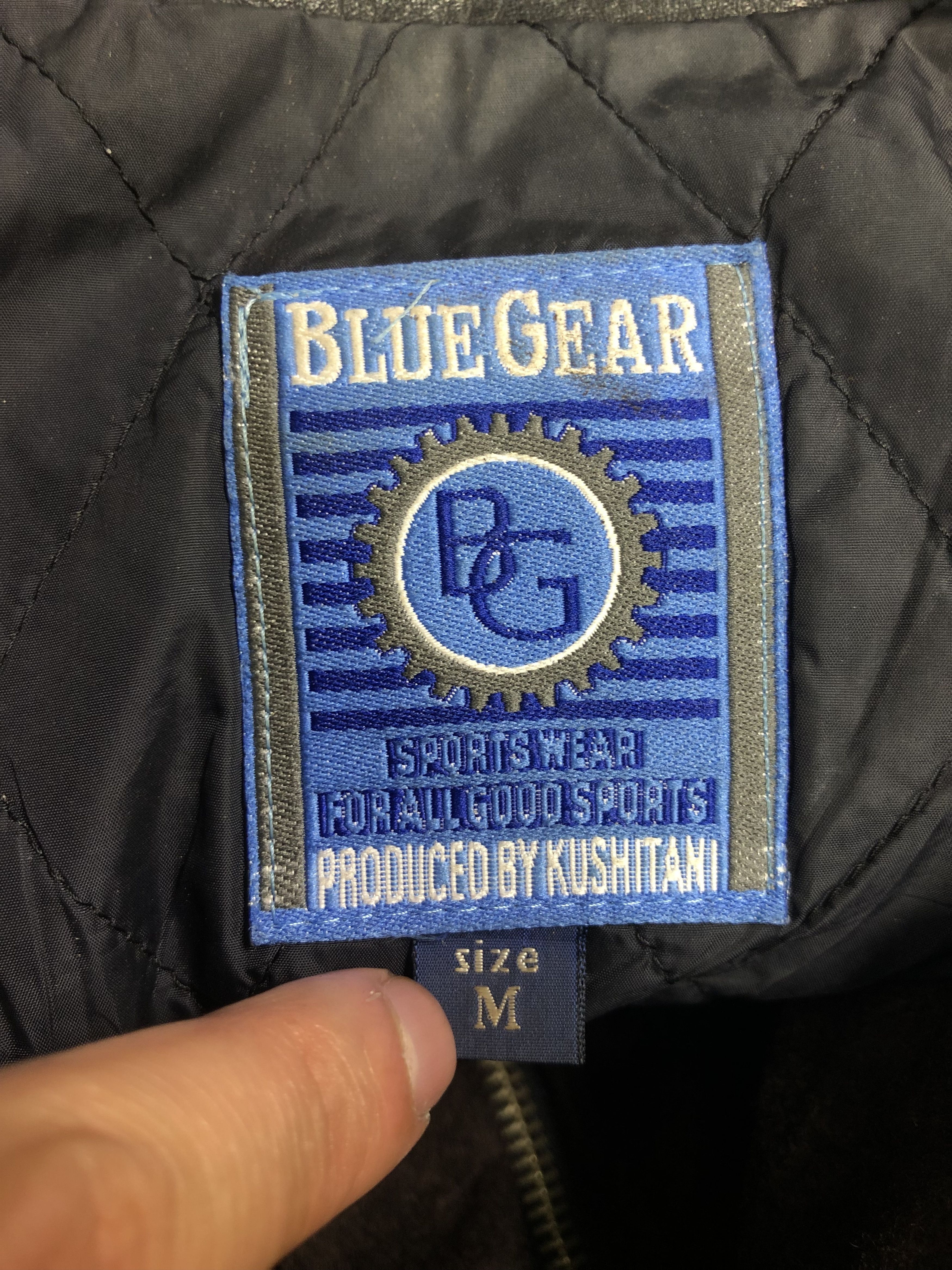 Blue Gear RARE🔥VINTAGE BLUE GEAR KUSHITANI JAPAN WOOL LEATHER JACKET Size US M / EU 48-50 / 2 - 13 Thumbnail