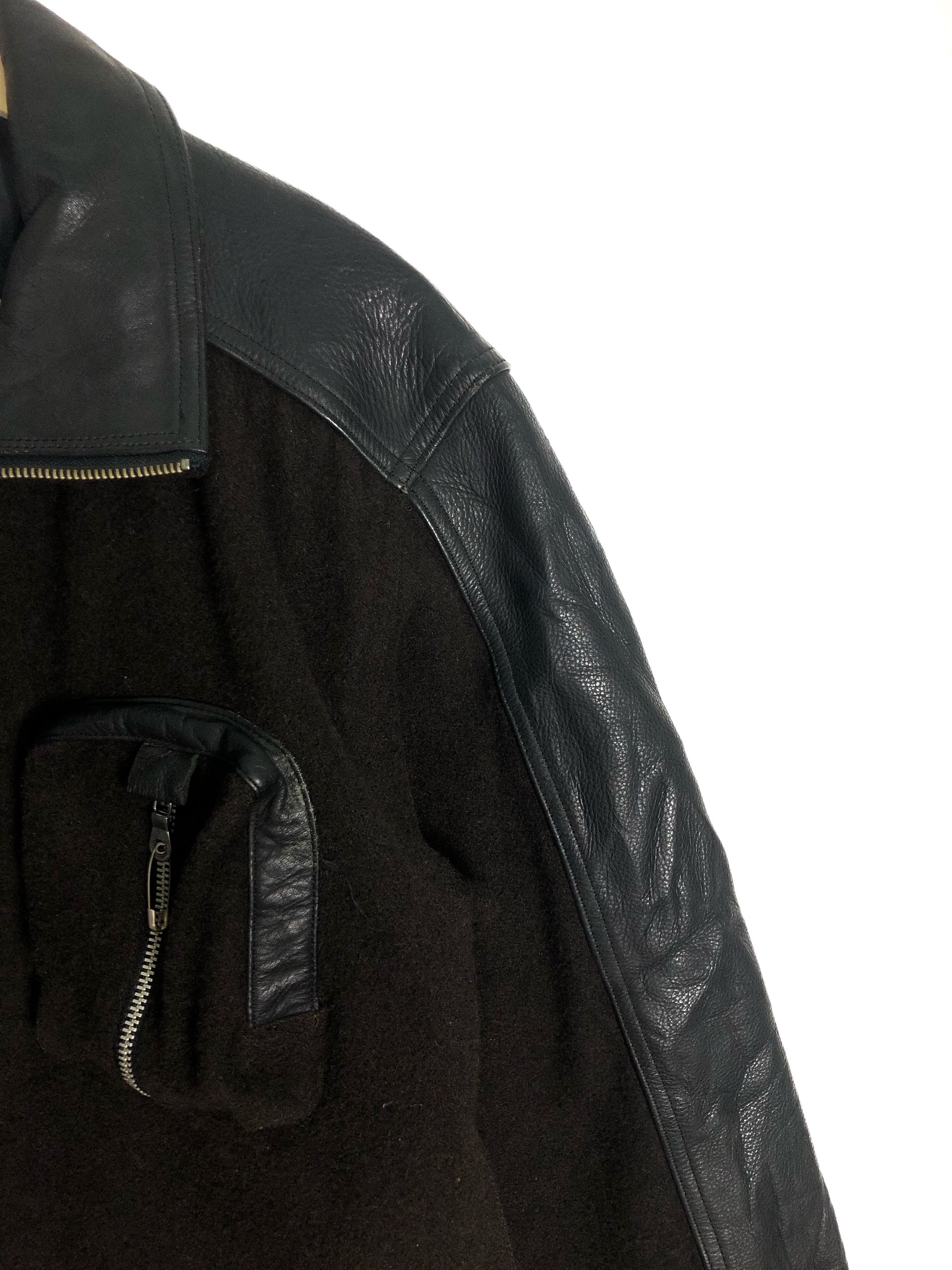 Blue Gear RARE🔥VINTAGE BLUE GEAR KUSHITANI JAPAN WOOL LEATHER JACKET Size US M / EU 48-50 / 2 - 6 Thumbnail