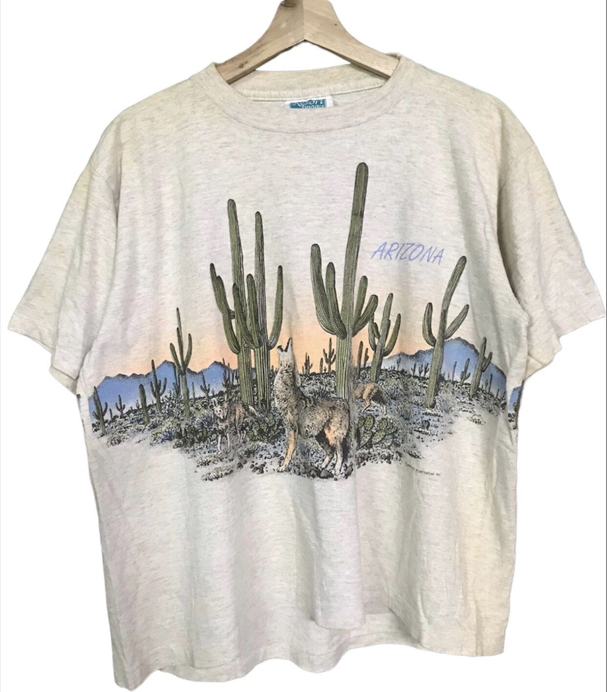 Vintage Arizona Overprint Tshirt Short Sleeve Pullover Size US L / EU 52-54 / 3 - 1 Thumbnail