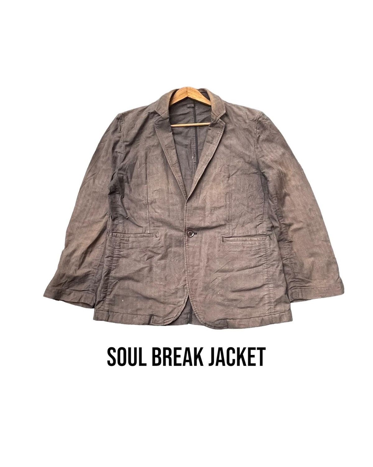 Japanese Brand Soul Break Faded Wash Jacket Size US L / EU 52-54 / 3 - 1 Thumbnail