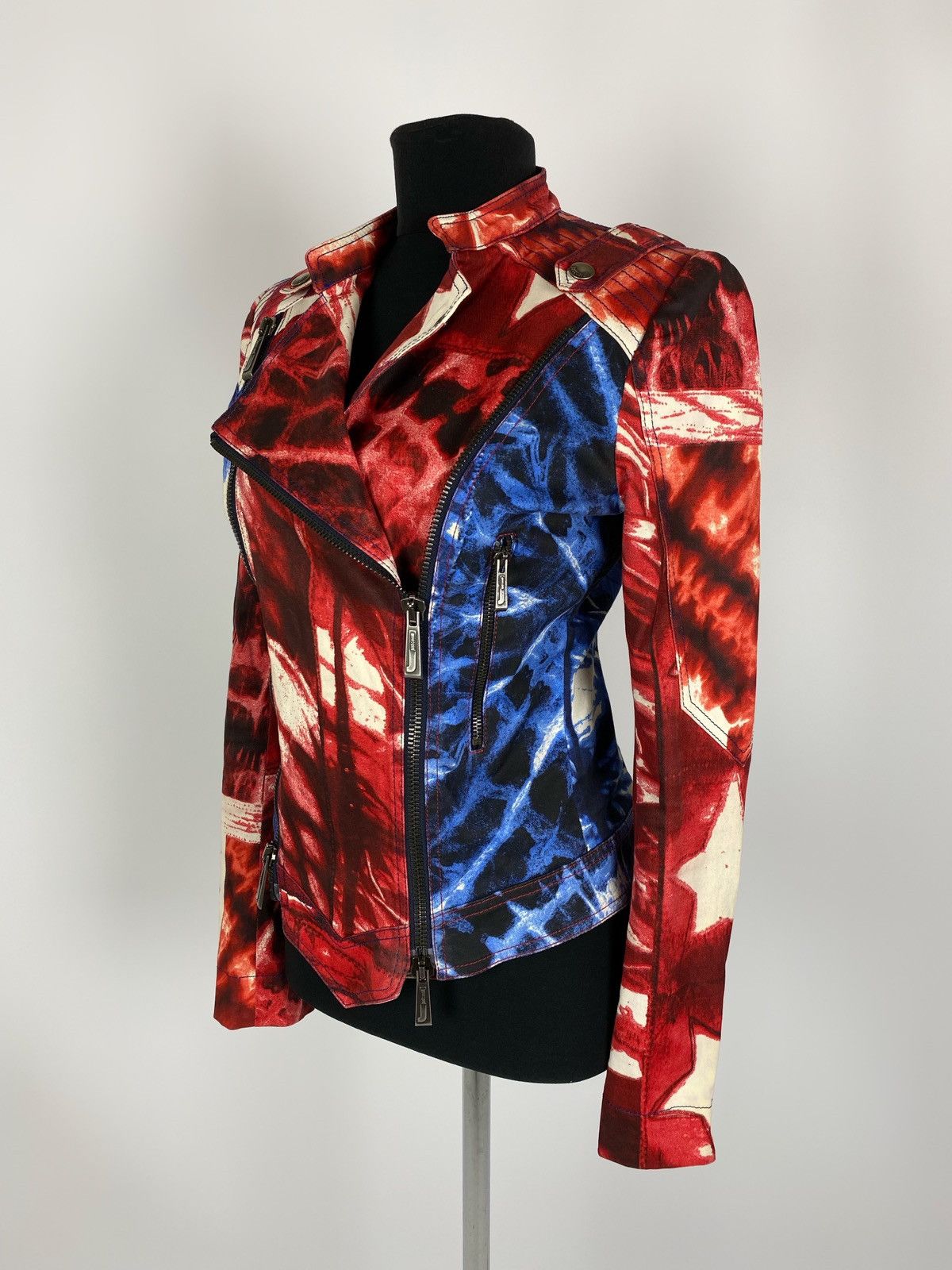 Just Cavalli Just Cavalli Multi-Zipper Jacket Size 42 Size M / US 6-8 / IT 42-44 - 2 Thumbnail