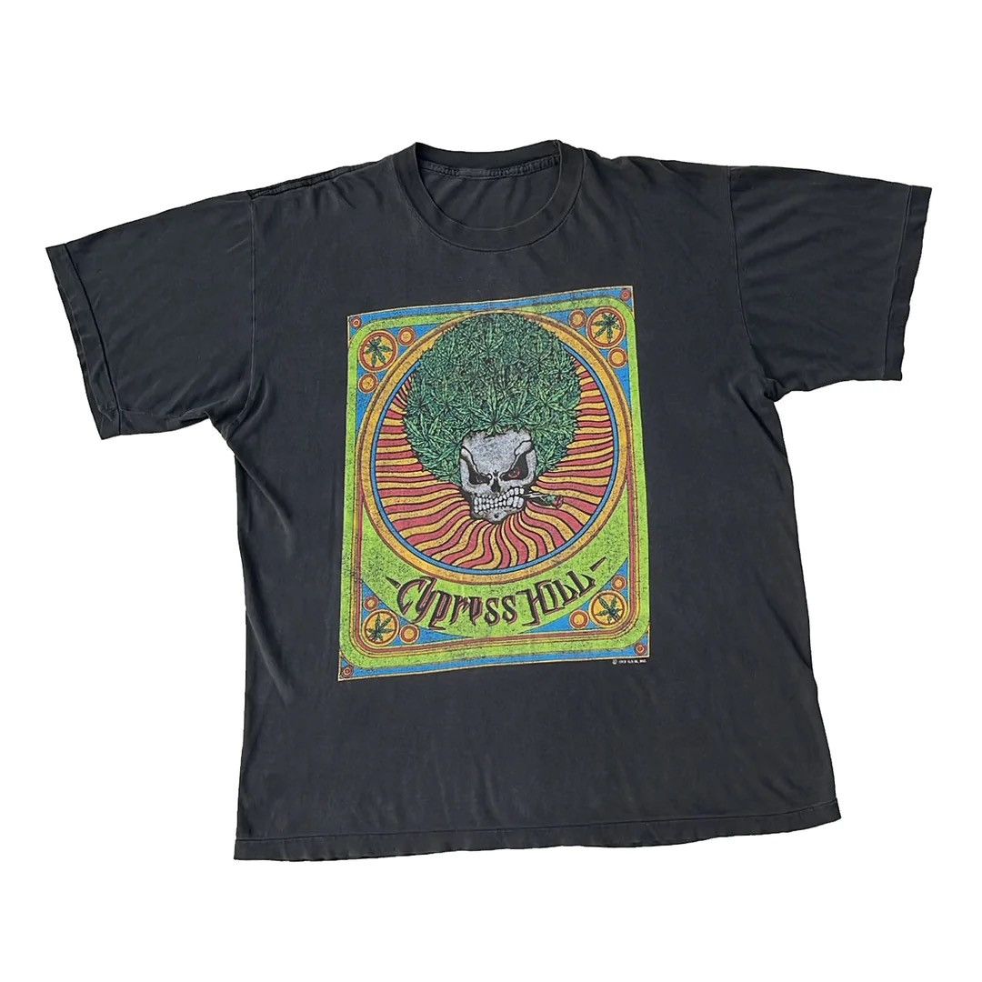 Cypress Hill 93 90s Euro Tour Rap Tee Vtg Pot Head T-Shirt