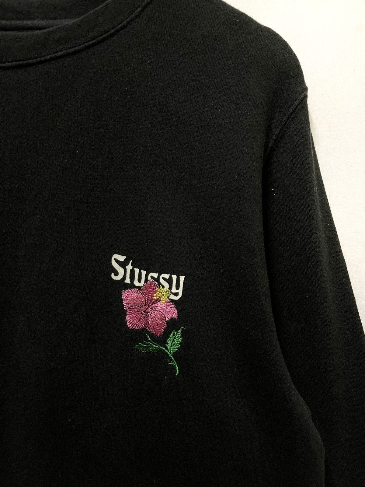Stussy Stussy Embroidered California Flower Sweatshirt Black Size US L / EU 52-54 / 3 - 2 Thumbnail