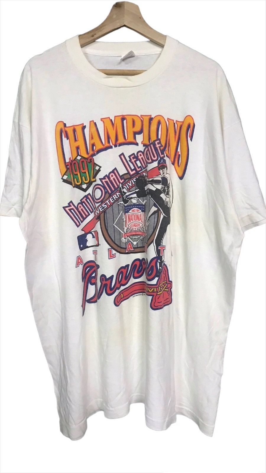 Vintage Champions 1992 Atlanta Tshirt Short Sleeve Size US XXL / EU 58 / 5 - 1 Thumbnail