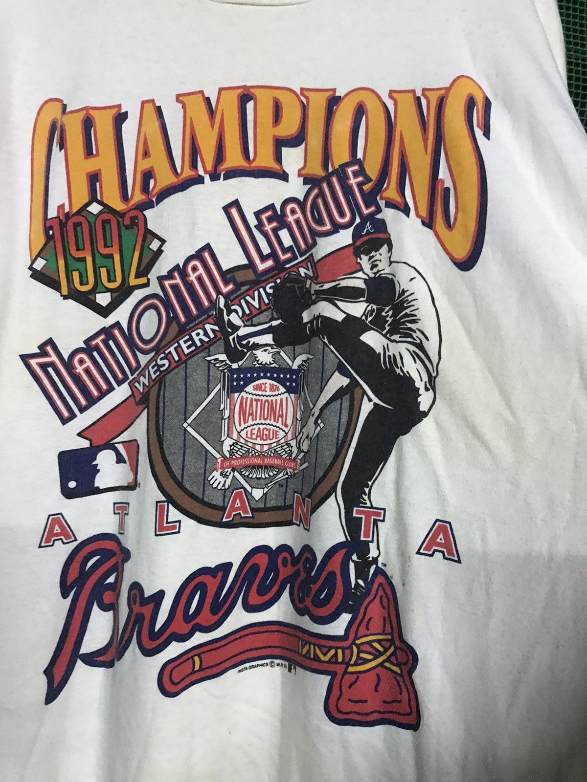 Vintage Champions 1992 Atlanta Tshirt Short Sleeve Size US XXL / EU 58 / 5 - 3 Thumbnail