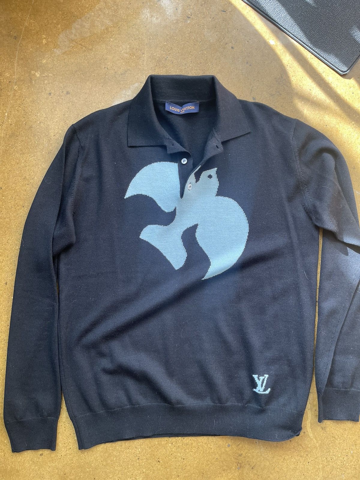 Louis Vuitton Louis Vuitton Virgil Homage Dove Polo Shirt Size US L / EU 52-54 / 3 - 5 Thumbnail
