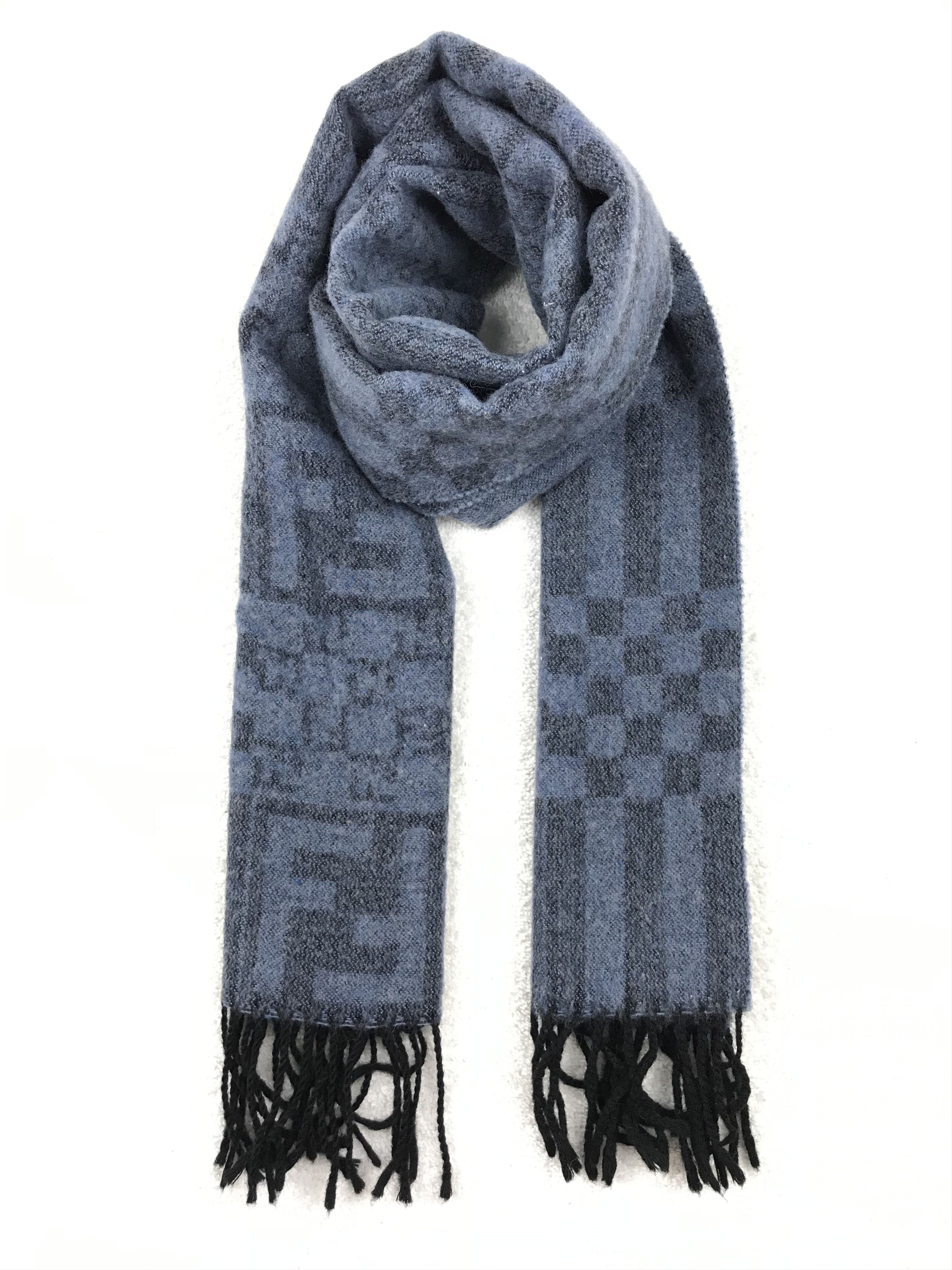 F1311 Vintage Fendi Wool Cashmere Scarf Winter Scarf Pattern