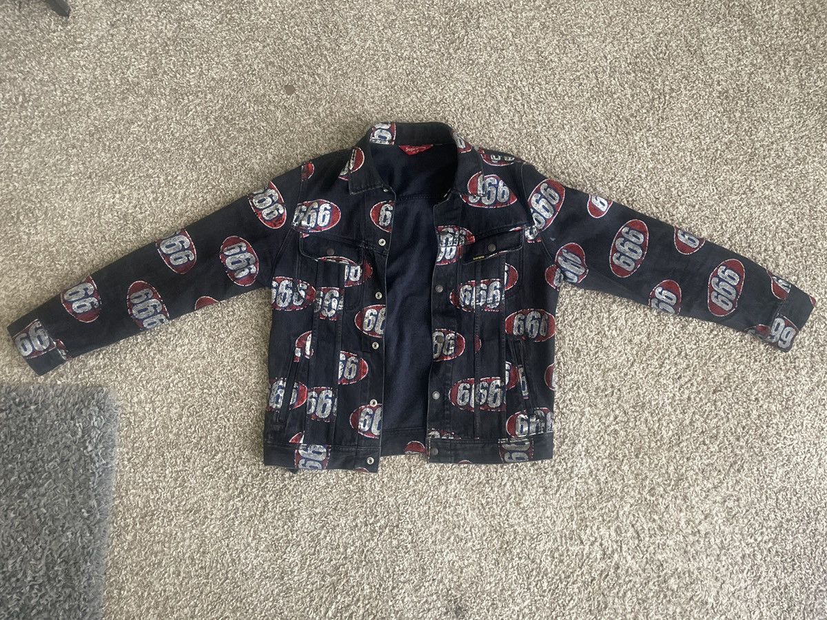 Supreme 666 Denim Trucker Jacket | Grailed