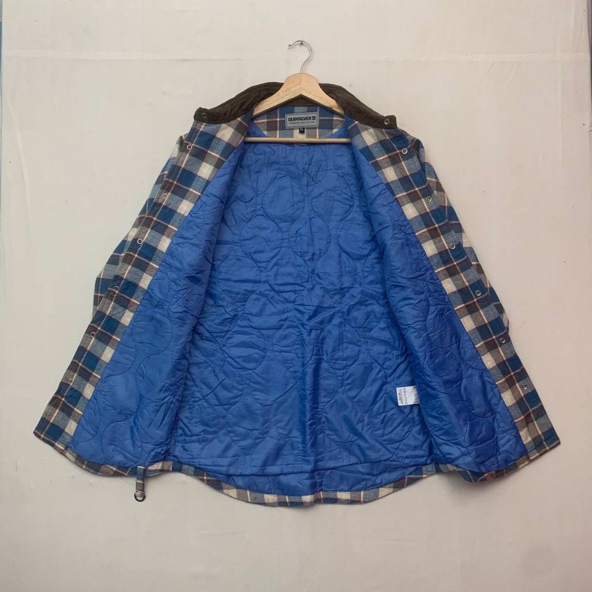 Quiksilver × Vintage Vintage Quiksilver Surf Gang Check Flannel Shirts Jacket Size US L / EU 52-54 / 3 - 8 Thumbnail