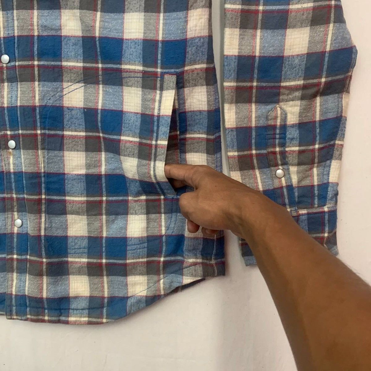 Quiksilver × Vintage Vintage Quiksilver Surf Gang Check Flannel Shirts Jacket Size US L / EU 52-54 / 3 - 6 Thumbnail