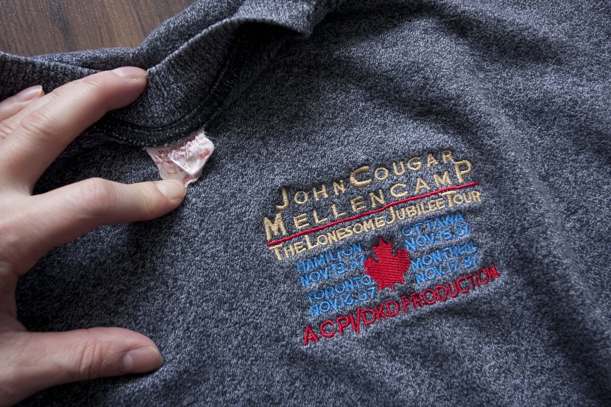 Band Tees × Vintage John Mellencamp Sweatshirt Lonesome Jubilee Tour 1987 Size US L / EU 52-54 / 3 - 5 Thumbnail