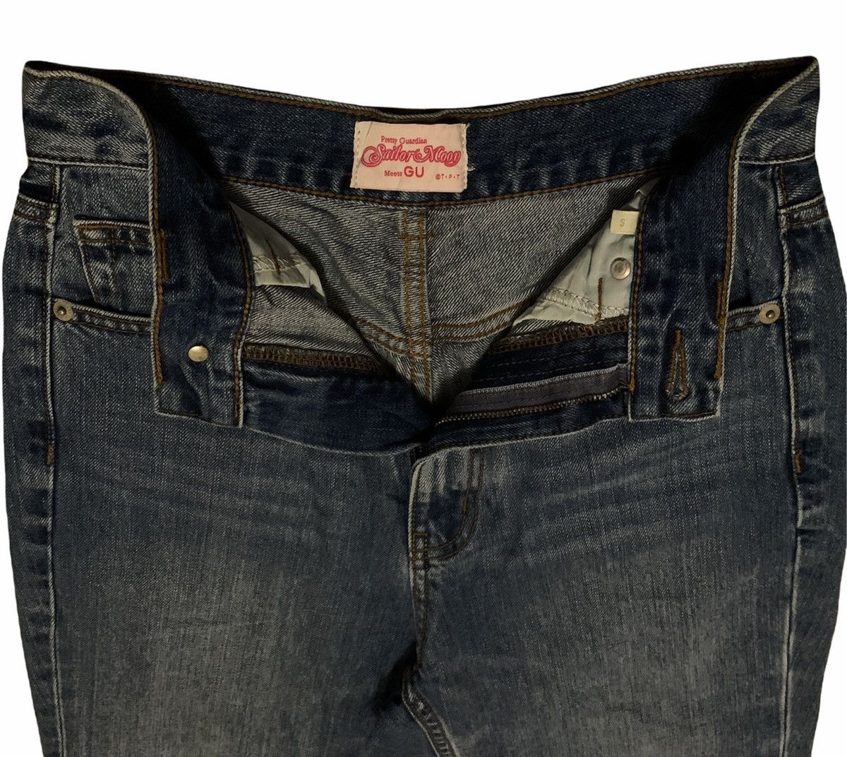 Japanese Brand × Uniqlo × Vintage Rare Design Vintage Japanese Anime Sailormoon Jeans 2000s Size US 26 / EU 42 - 5 Thumbnail