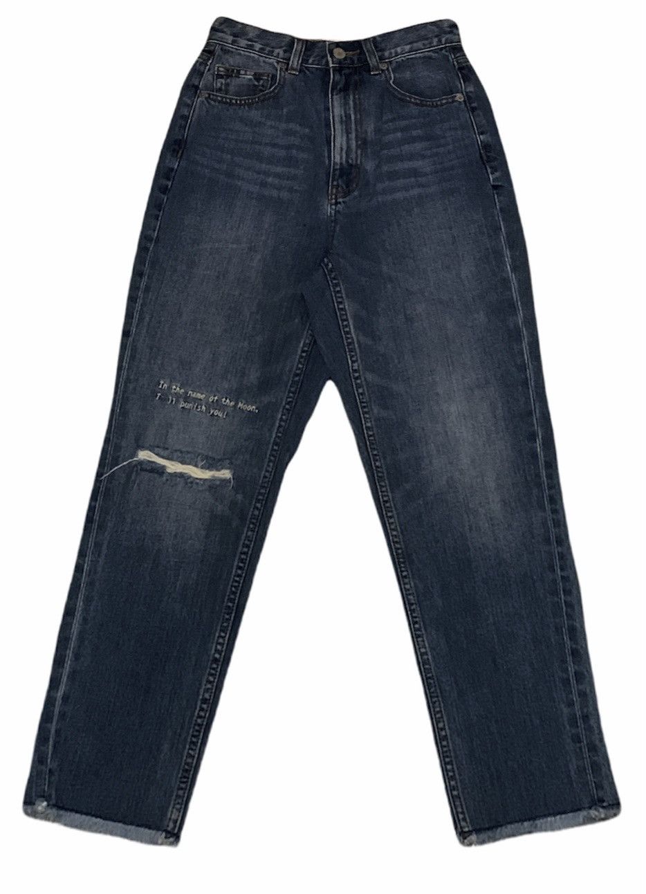 Japanese Brand × Uniqlo × Vintage Rare Design Vintage Japanese Anime Sailormoon Jeans 2000s Size US 26 / EU 42 - 1 Thumbnail