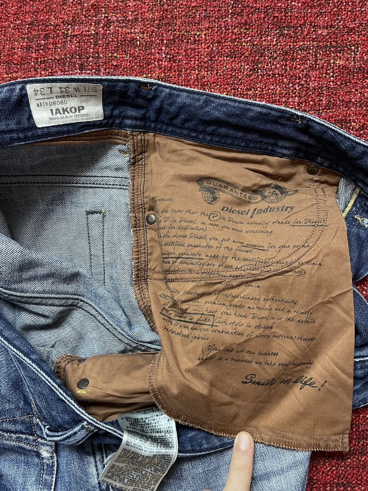 Diesel × Vintage Diesel vintage y2k denim pants jeans Size US 31 - 5 Thumbnail