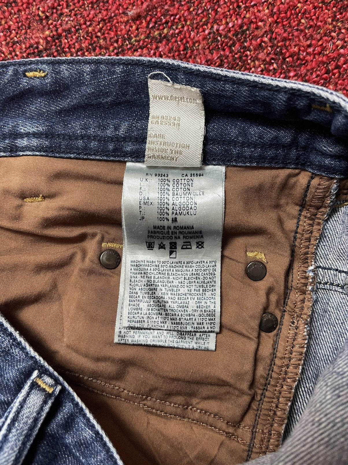 Diesel × Vintage Diesel vintage y2k denim pants jeans Size US 31 - 7 Thumbnail