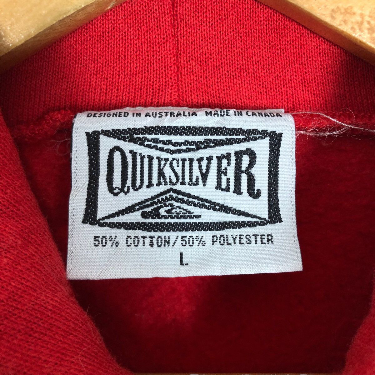 Quicksilver Vintage 90s Quiksilver Boardshort Sweater Hoodie Big Logo Size US L / EU 52-54 / 3 - 9 Thumbnail