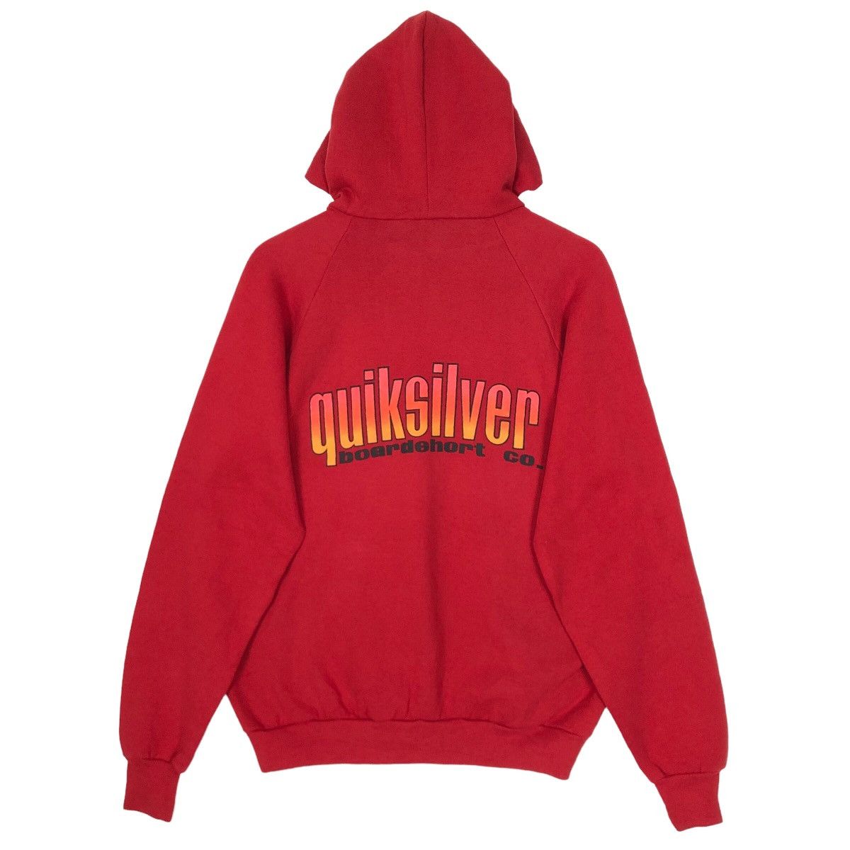 Quicksilver Vintage 90s Quiksilver Boardshort Sweater Hoodie Big Logo Size US L / EU 52-54 / 3 - 1 Thumbnail