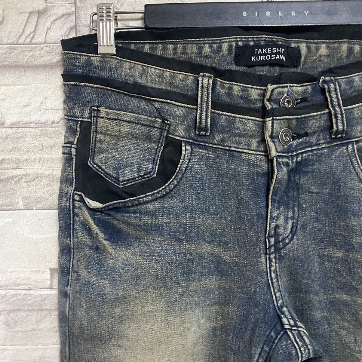 Takeshy Kurosawa Takeshy Kurosawa Denim Double Waist Skinny Jeans Stretch Size US 31 - 6 Thumbnail