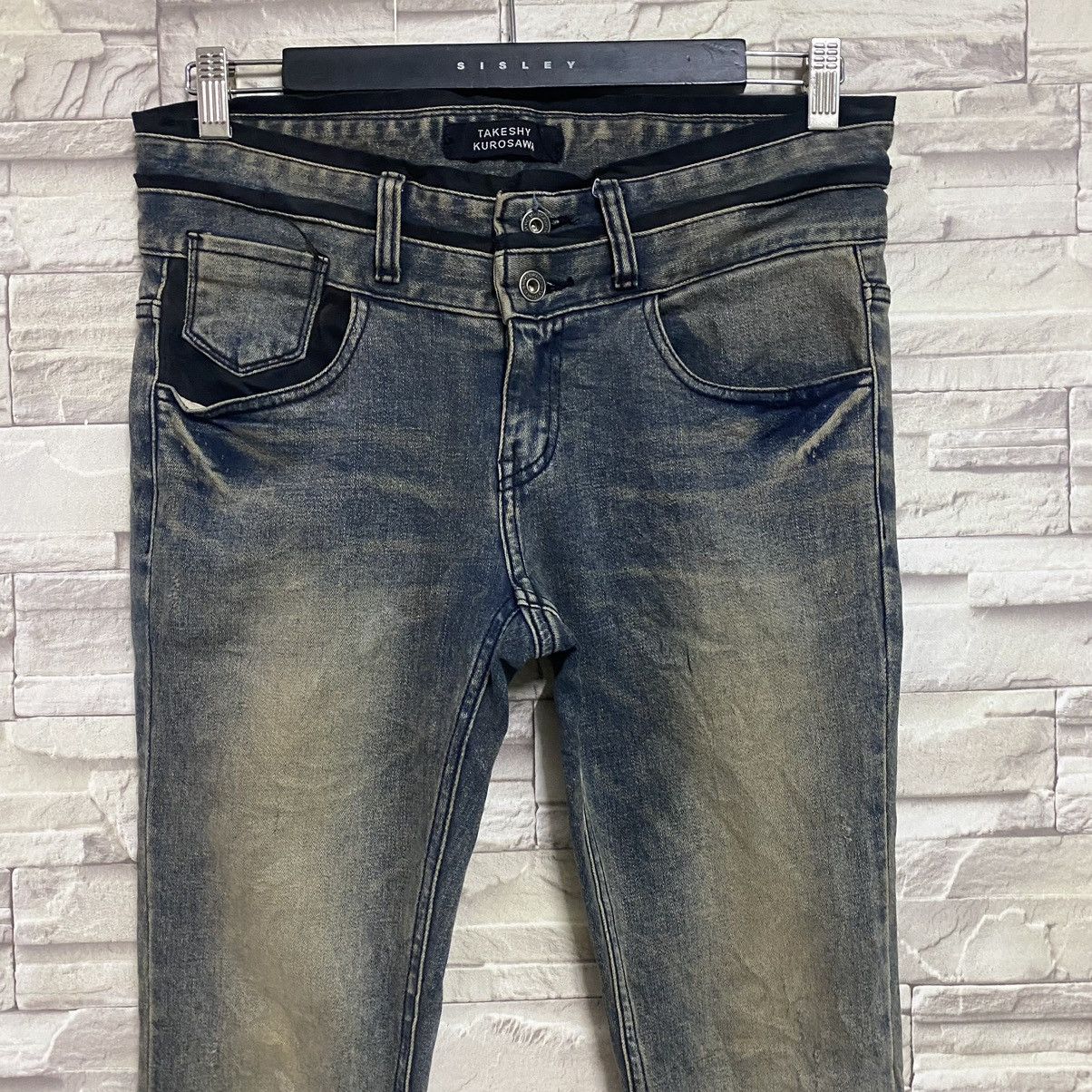 Takeshy Kurosawa Takeshy Kurosawa Denim Double Waist Skinny Jeans Stretch Size US 31 - 4 Thumbnail