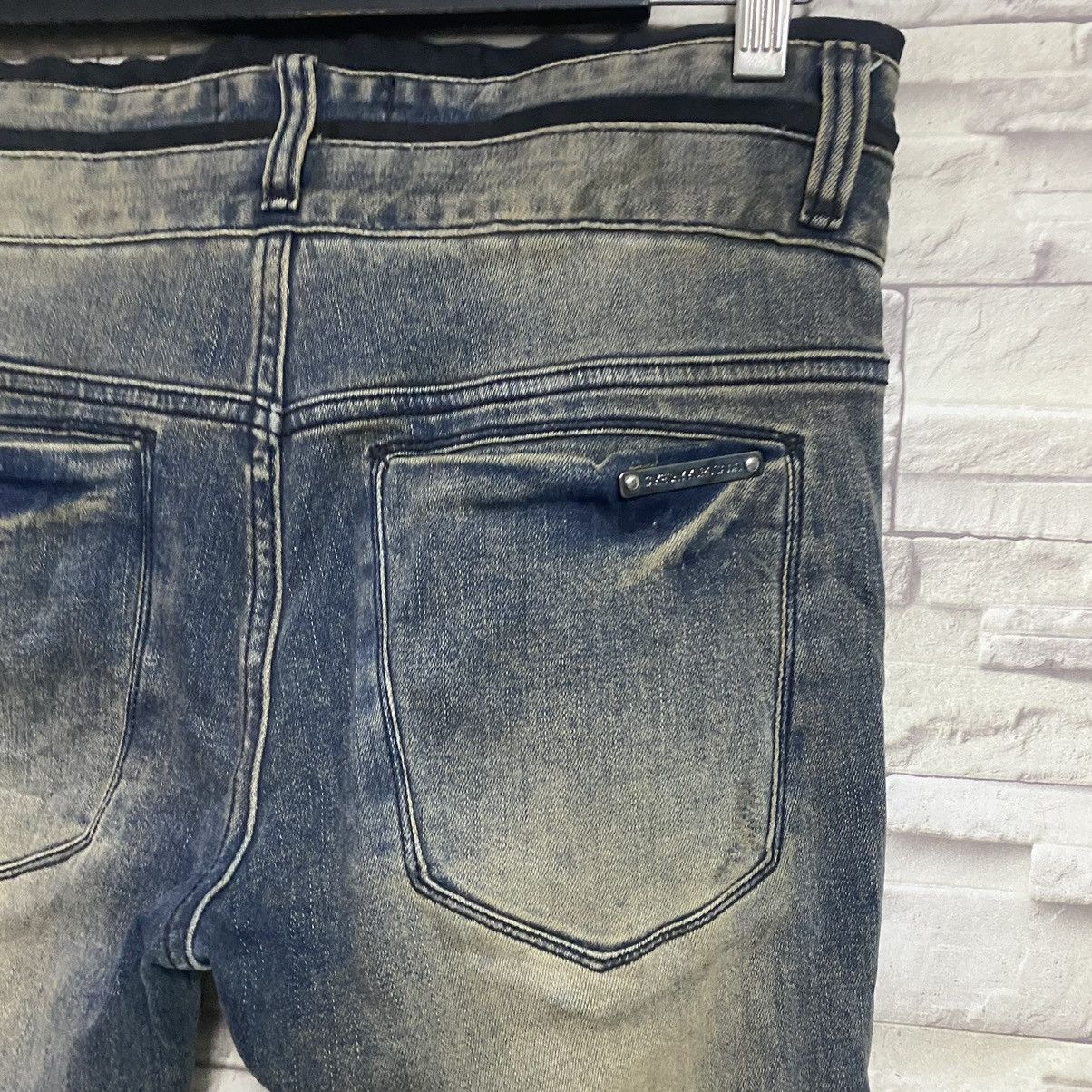 Takeshy Kurosawa Takeshy Kurosawa Denim Double Waist Skinny Jeans Stretch Size US 31 - 11 Thumbnail
