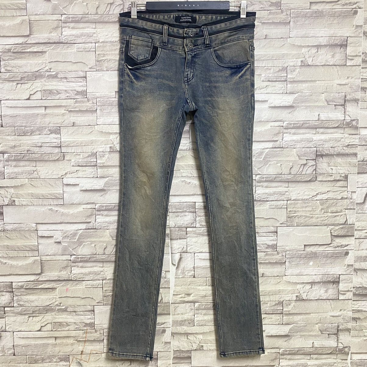 Takeshy Kurosawa Takeshy Kurosawa Denim Double Waist Skinny Jeans Stretch Size US 31 - 3 Thumbnail