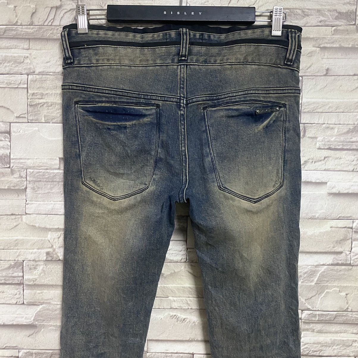 Takeshy Kurosawa Takeshy Kurosawa Denim Double Waist Skinny Jeans Stretch Size US 31 - 9 Thumbnail