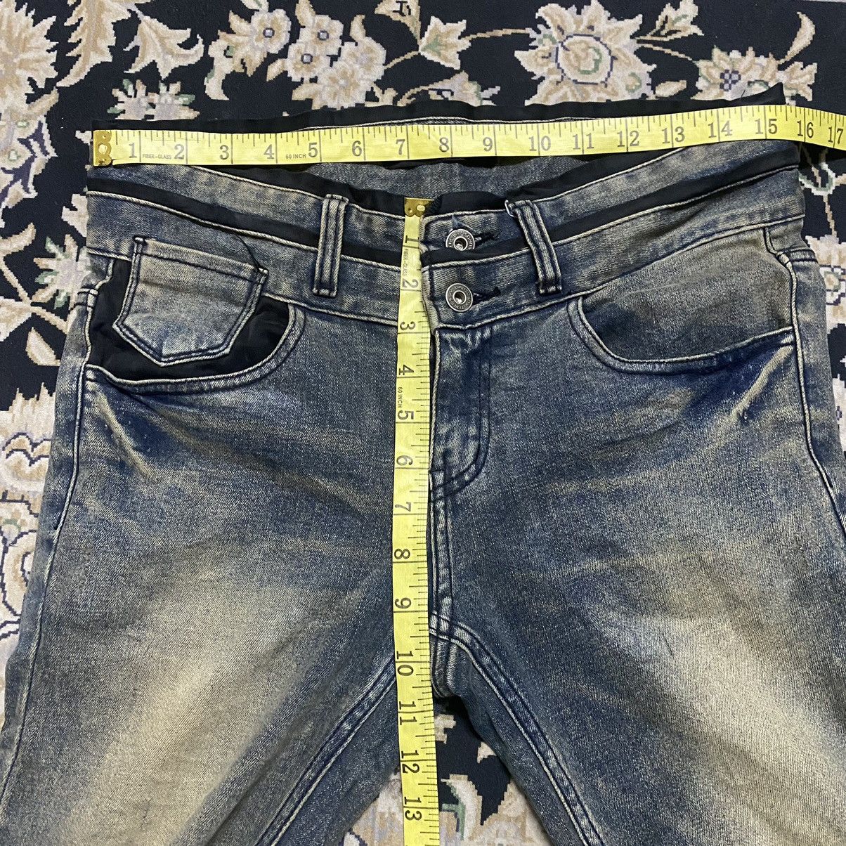 Takeshy Kurosawa Takeshy Kurosawa Denim Double Waist Skinny Jeans Stretch Size US 31 - 17 Thumbnail